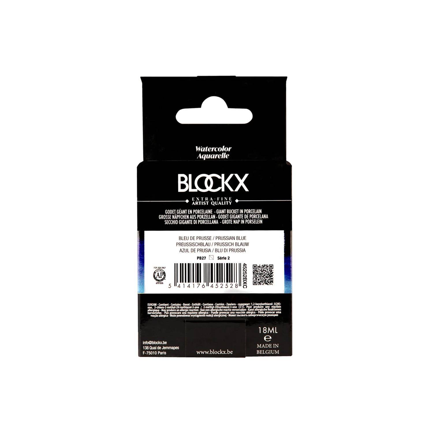 Blockx Aquarellfarbe, Preußischblau - Großer Napf 18ml - Preußischblau 45252BXC