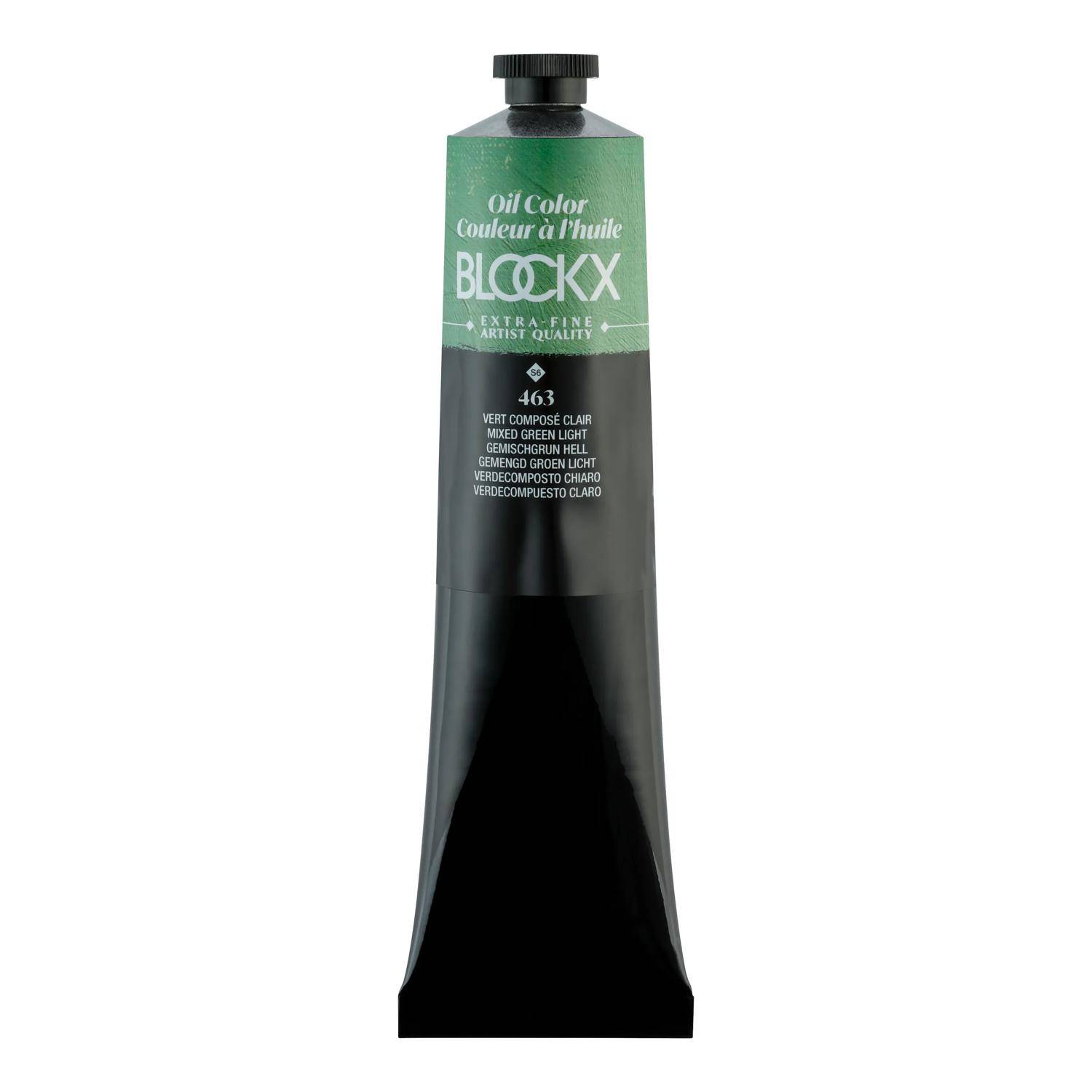 Blockx Ölfarbe, Hellgrün - Tube 200ml - Gemischtgrün hell 216463BXC
