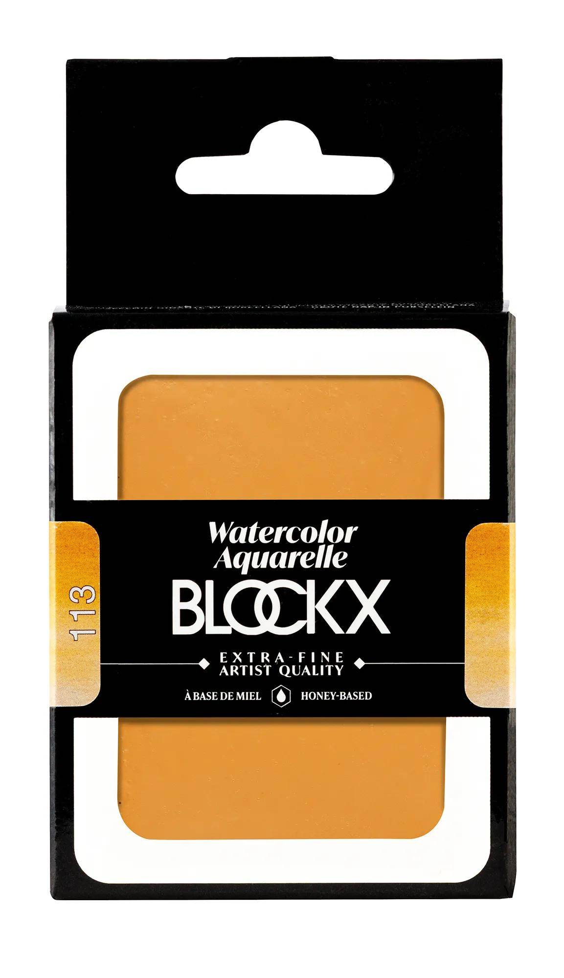 Blockx Aquarellfarbe, Ockergold - Großer Napf 18ml - Ockergold 45113BXC