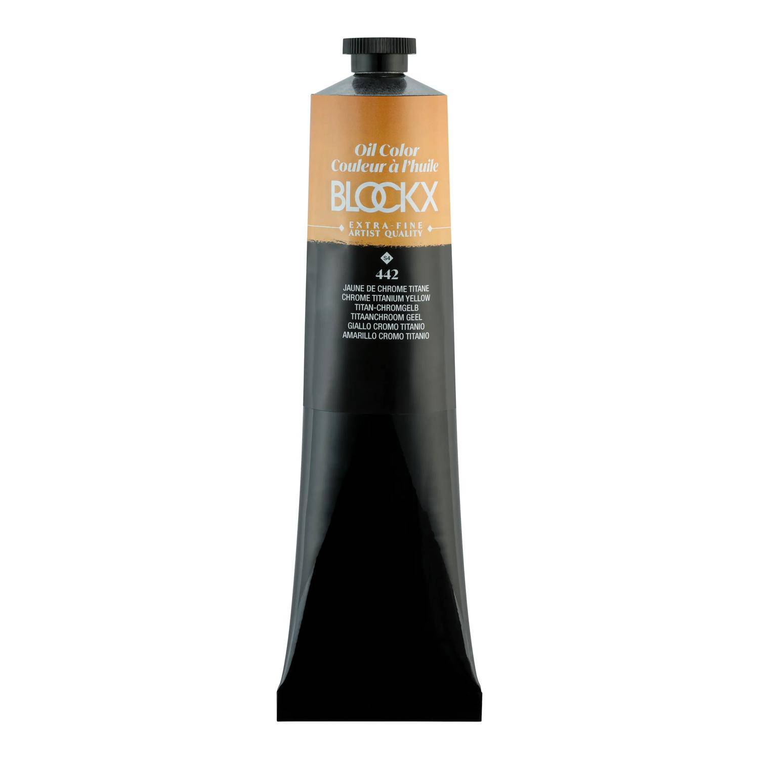 Blockx Ölfarbe, Titan-Chromgelb - Tube 200ml - Titanchromgelb 216442BXC