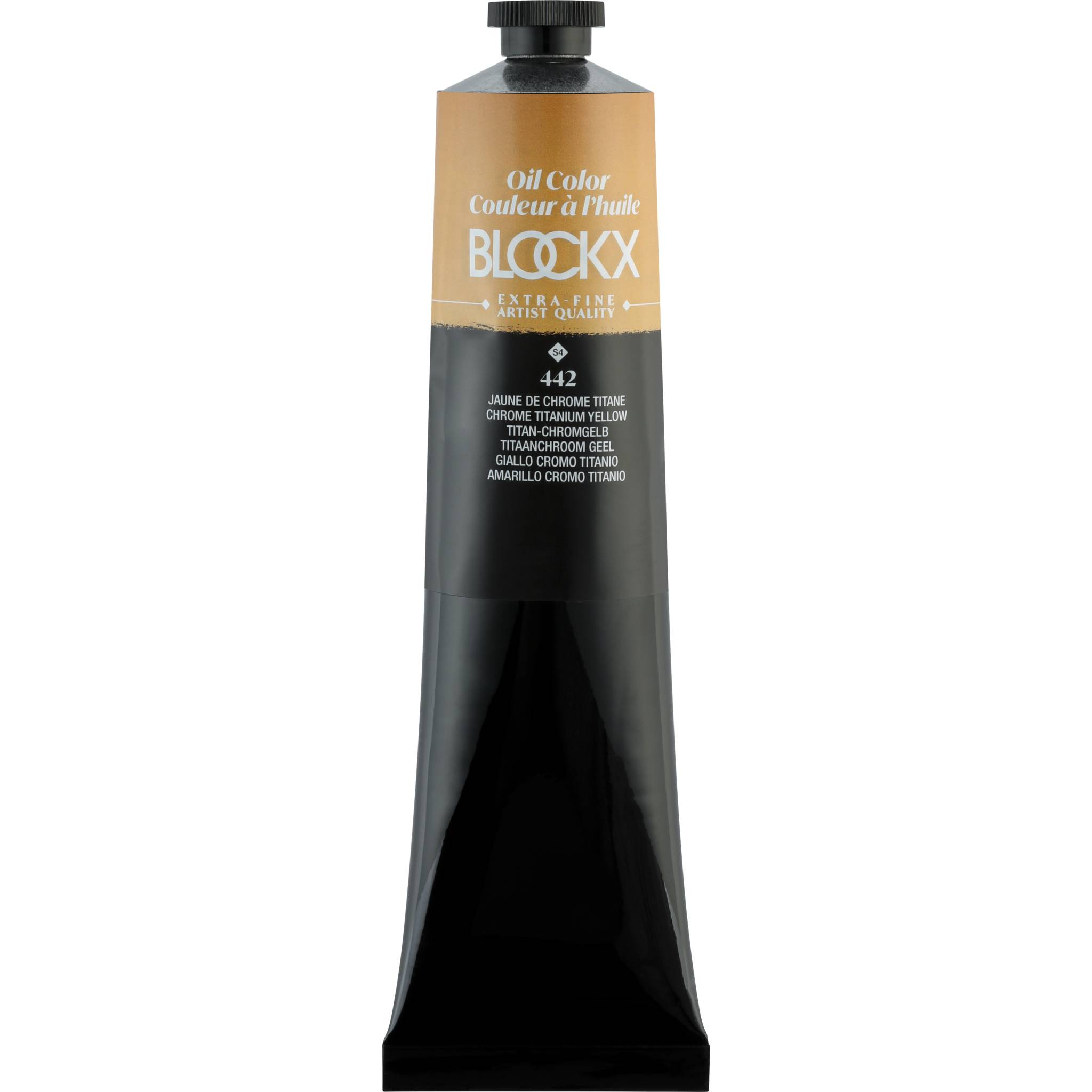 Blockx Ölfarbe, Titan-Chromgelb - Tube 200ml - Titanchromgelb 216442BXC