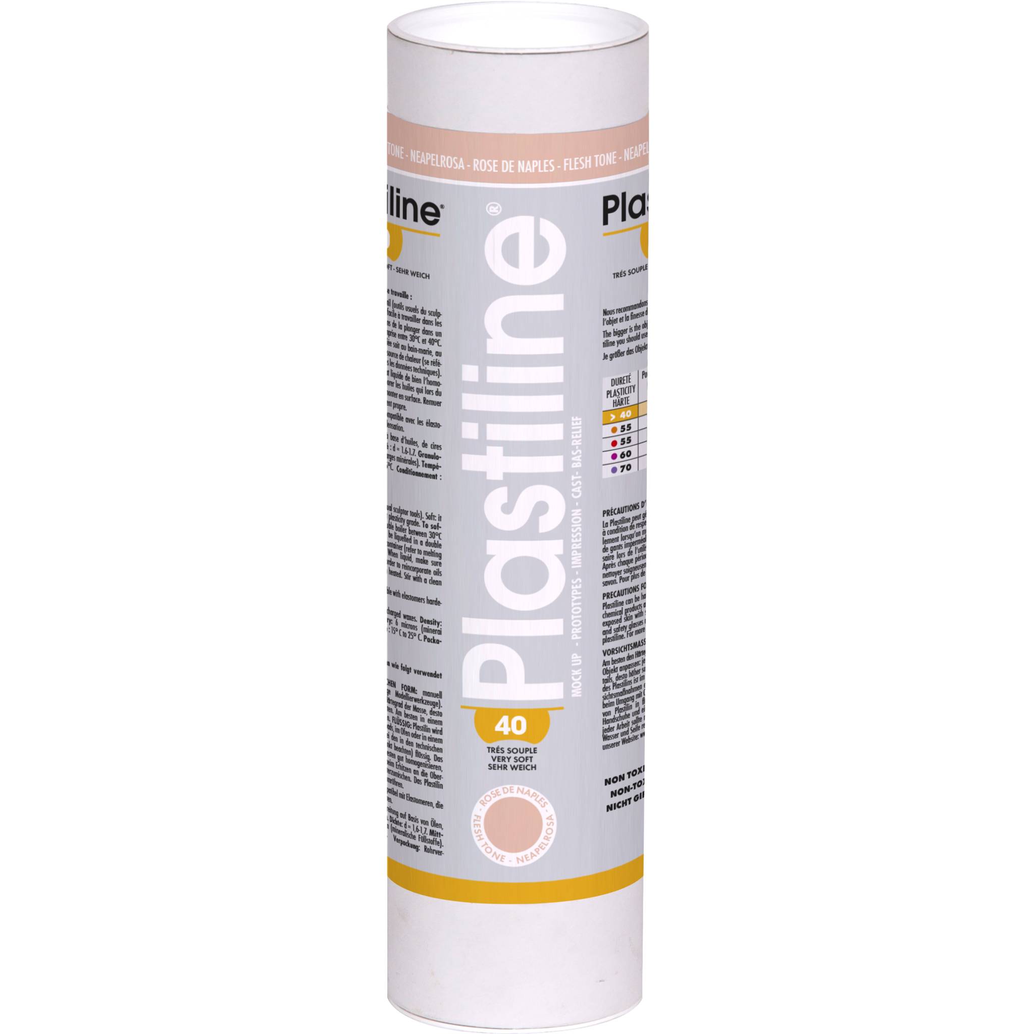 Plastiline Plastiline, 1 kg, Härtegrad 40 (sehr weich) - Neapelrosa 1240T