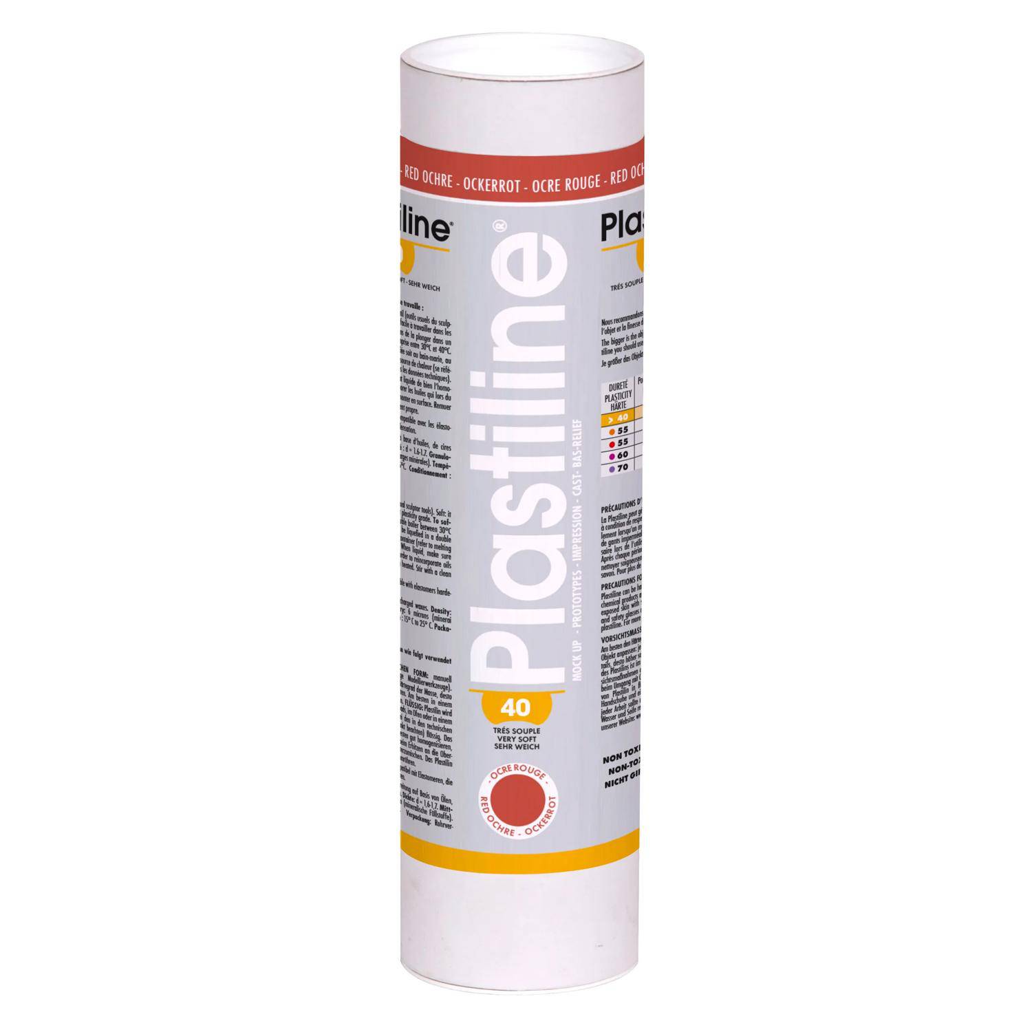Plastiline Plastiline, 1 kg, Härtegrad 40 (sehr weich) - Ockerrot 1340T