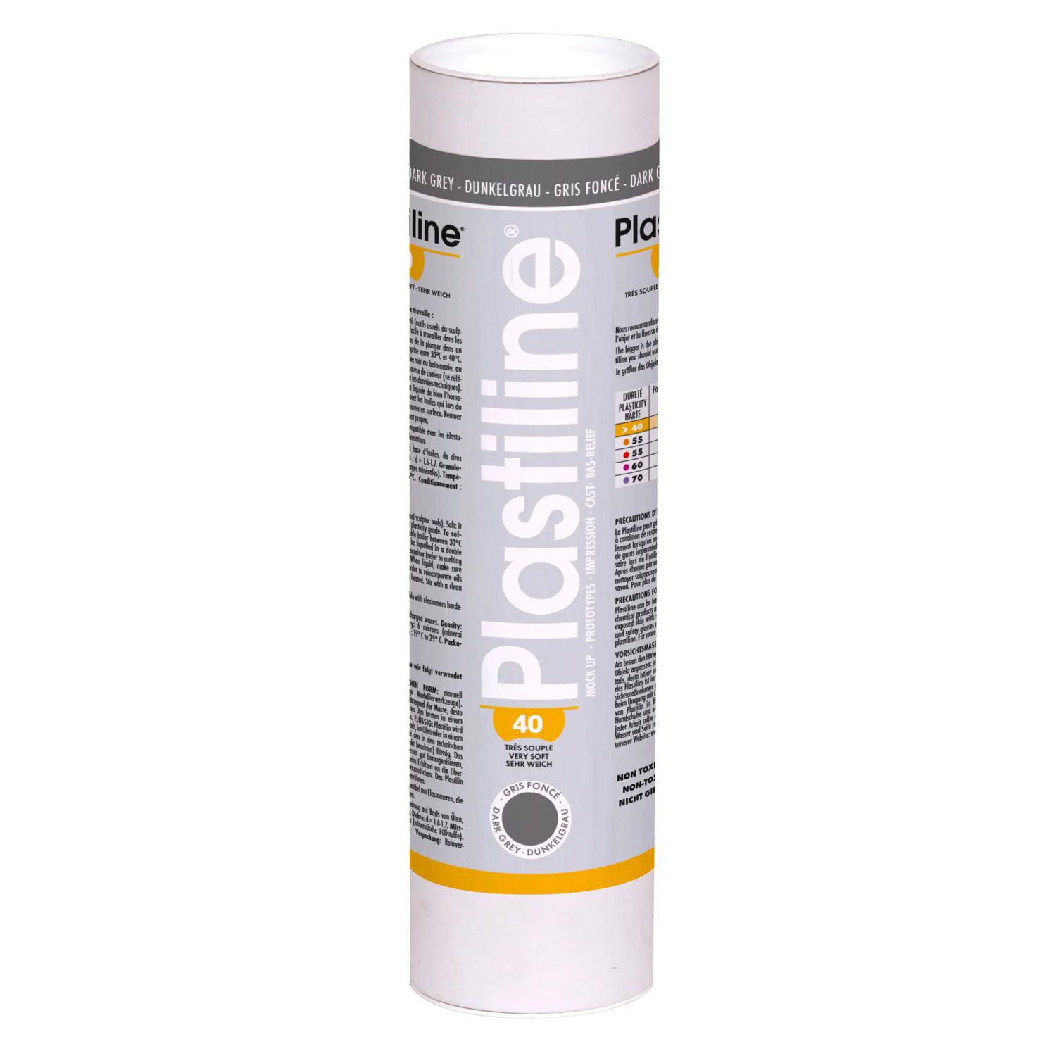 Plastiline Plastiline, 1 kg, Härtegrad 40 (sehr weich) - Grau 1740T