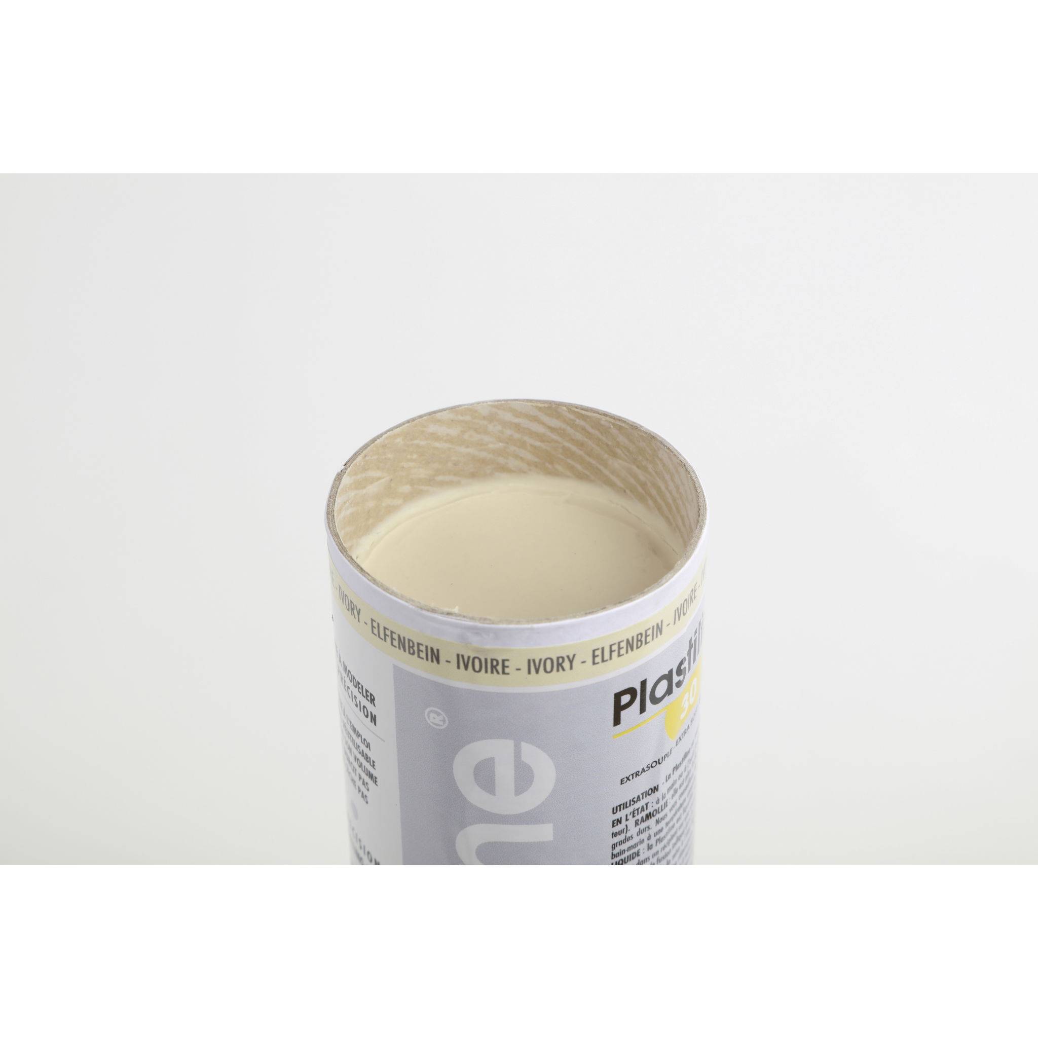 Plastiline 1kg, Härtegrad 30 (extraweich), Rohrverpackung Elfenbein 1130T