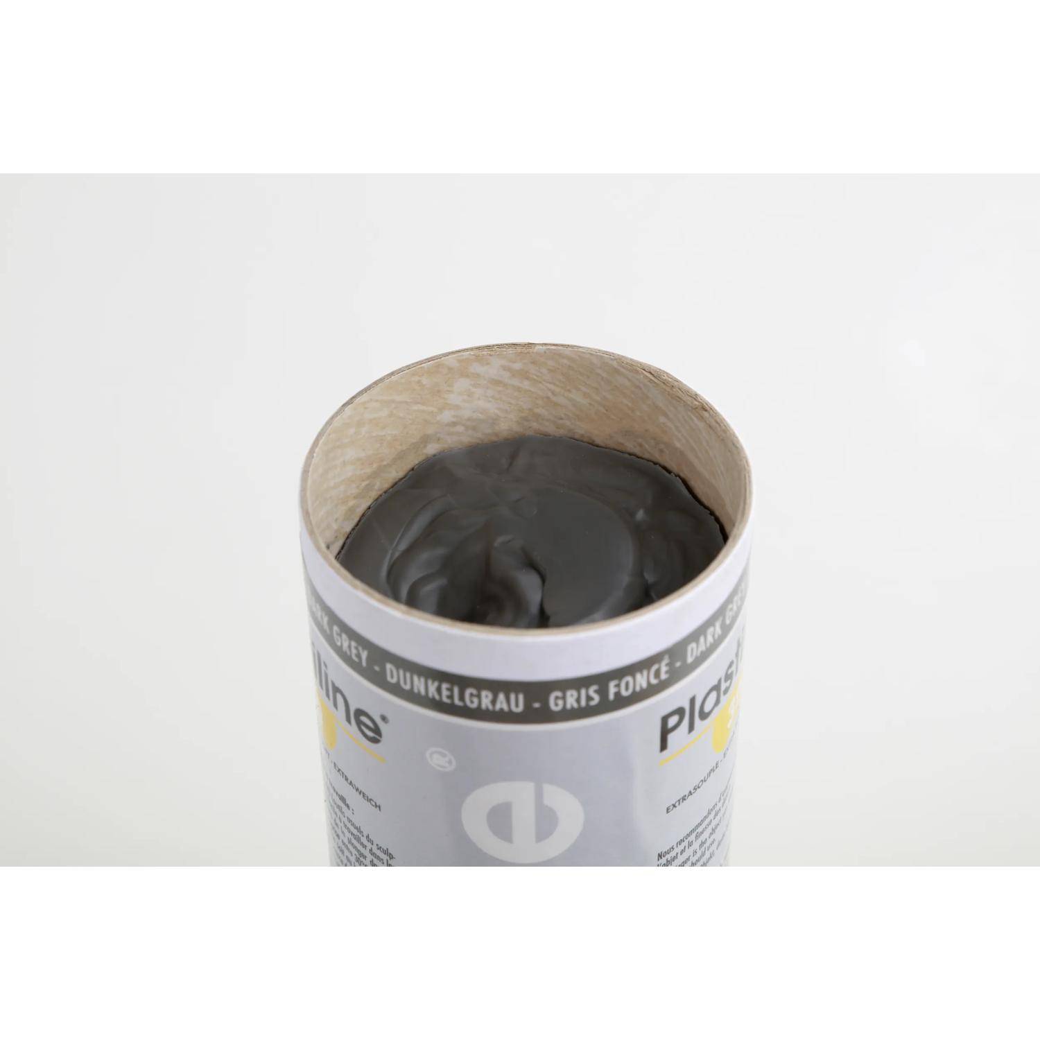 Plastiline 1kg Modelliermasse Härtegrad 30 (extraweich) - Dunkelgrau 1730T
