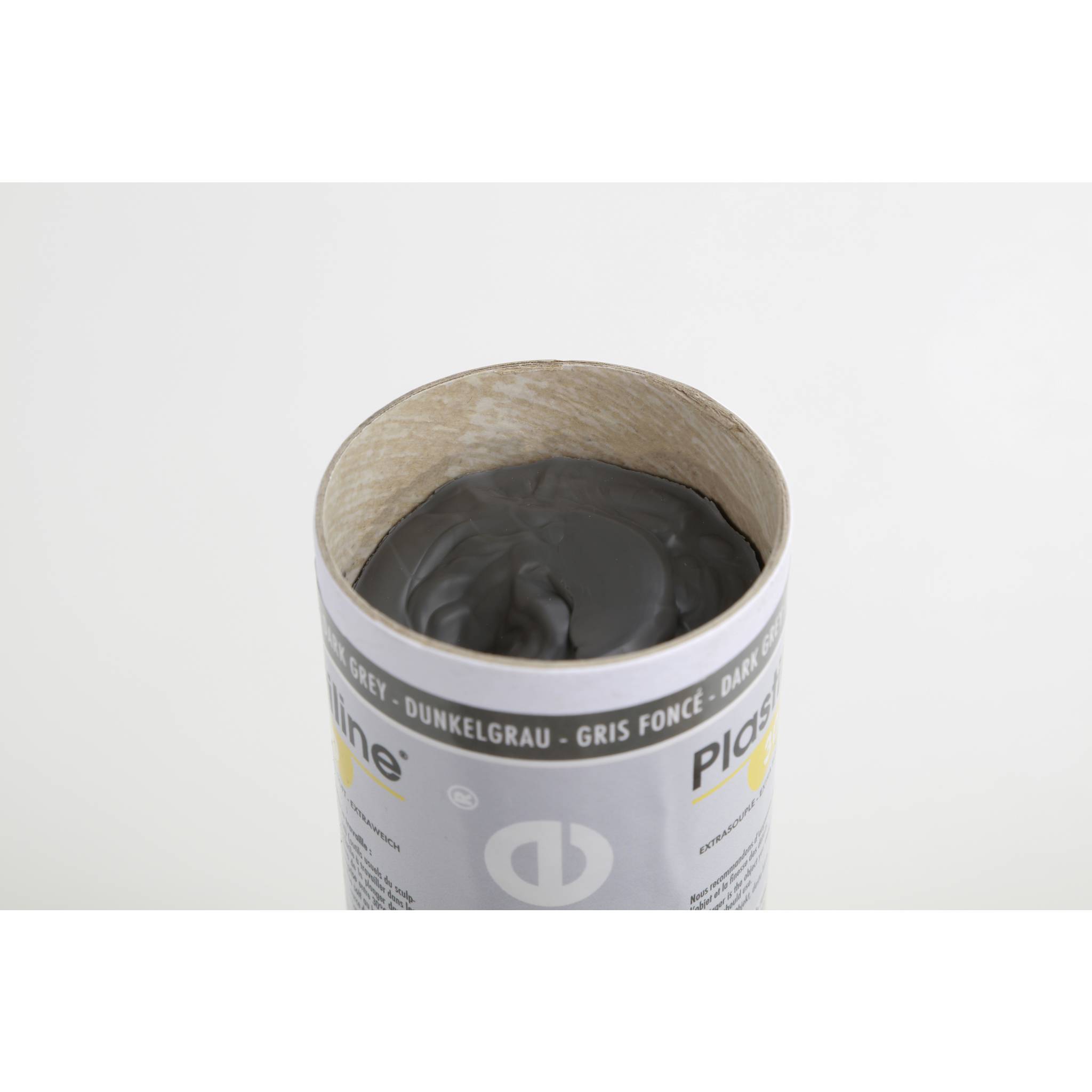 Plastiline 1kg Modelliermasse Härtegrad 30 (extraweich) - Dunkelgrau 1730T