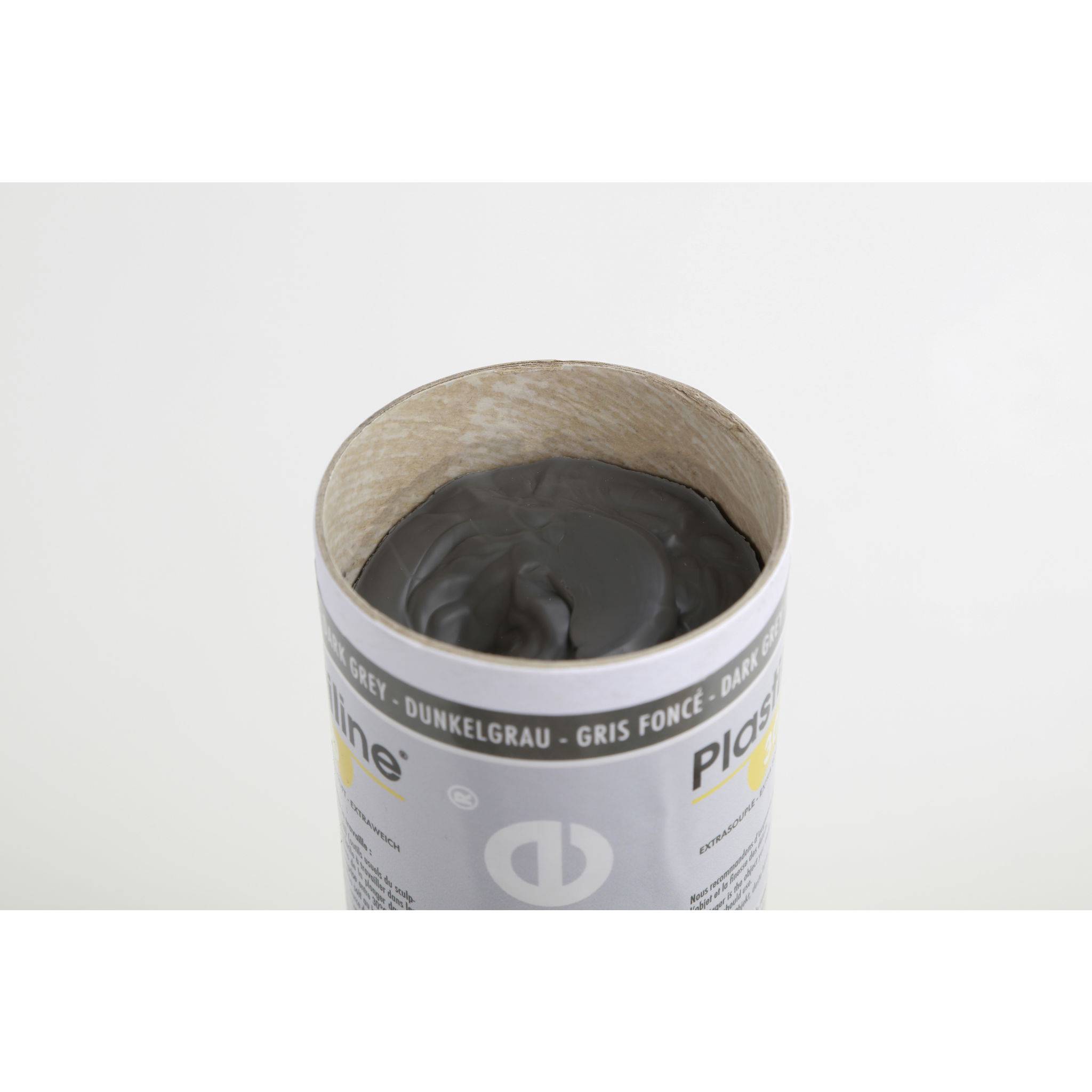 Plastiline 1kg Modelliermasse Härtegrad 30 (extraweich) - Dunkelgrau 1730T