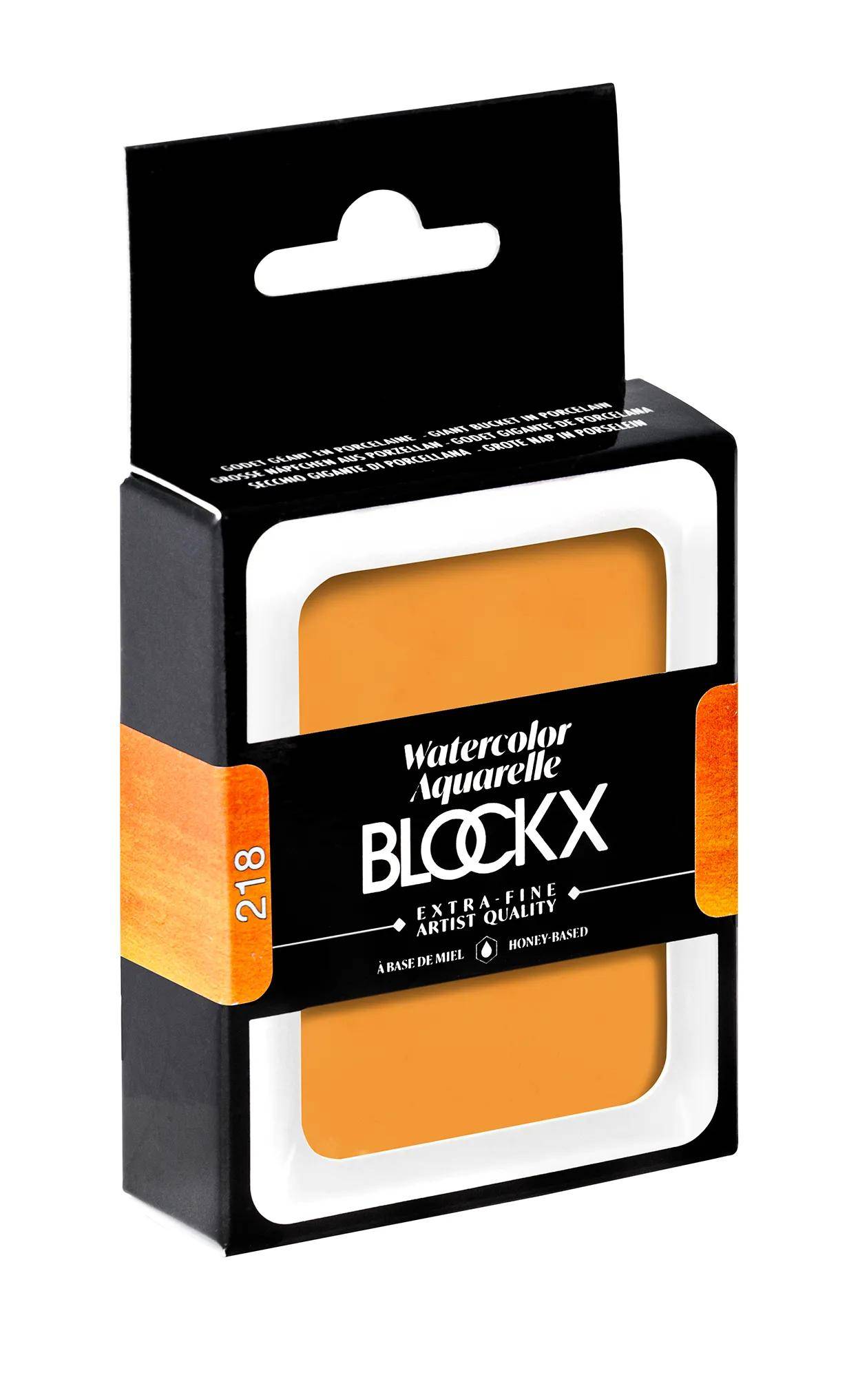 Blockx Aquarellfarbe, Permanentorange Großer Napf 18ml Permanentorange 45218BXC