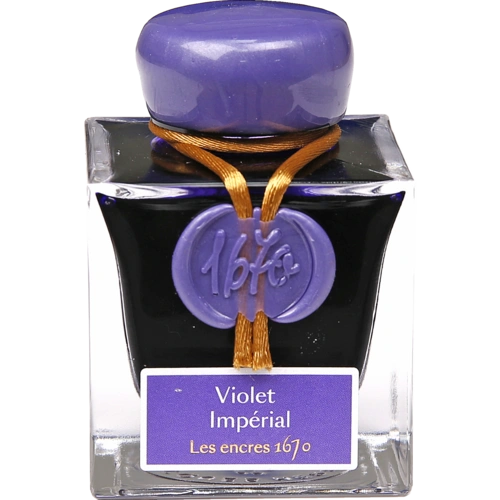 Jacques Herbin Tinte 1670 Violet Impérial, Flakon 50ml - Violet Impérial 15076JT Jacques Herbin Tinte 1670 Violet Impérial, Flakon 50ml - Violet Impérial 15076JT
