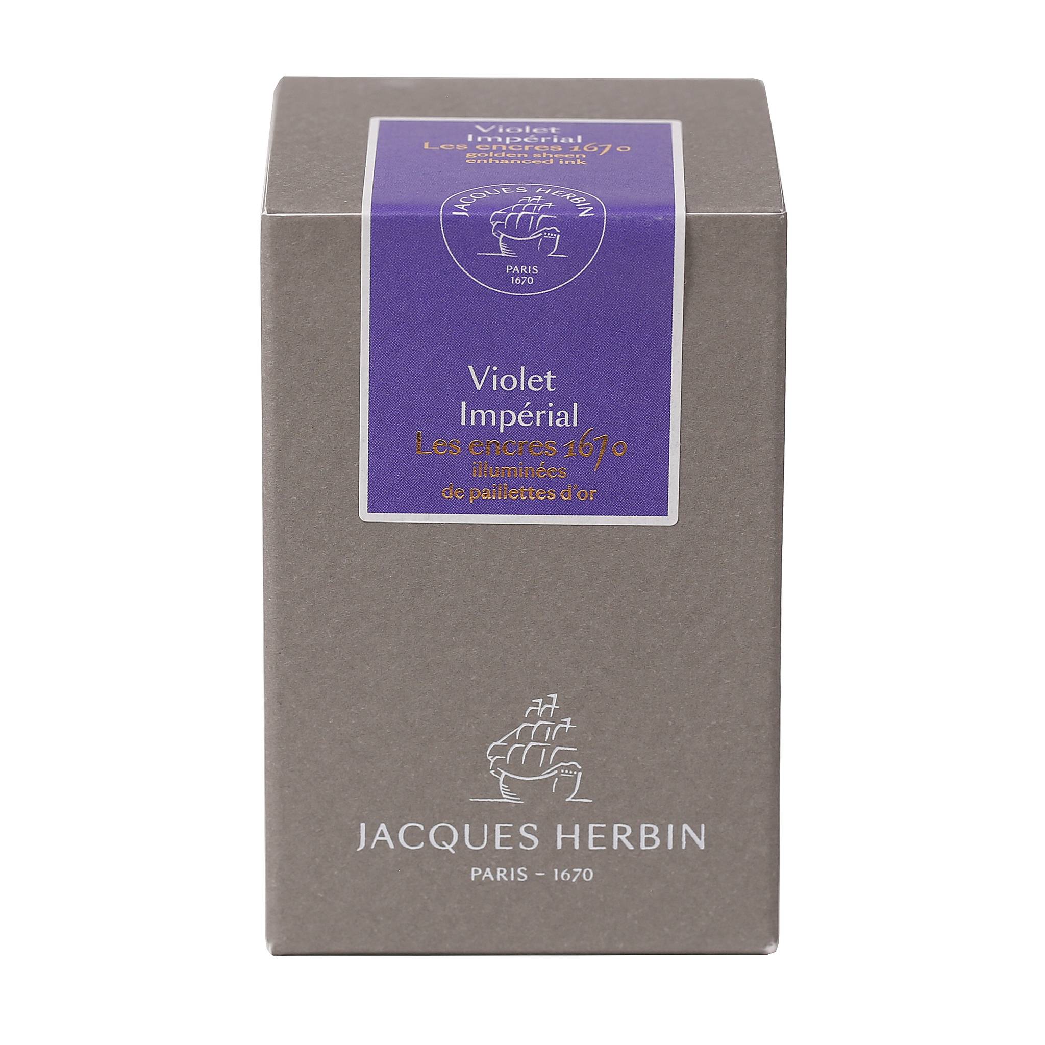 Jacques Herbin Tinte 1670 Violet Impérial, Flakon 50ml - Violet Impérial 15076JT