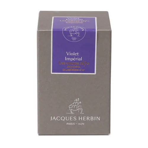 Jacques Herbin Tinte 1670 Violet Impérial, Flakon 50ml - Violet Impérial 15076JT Jacques Herbin Tinte 1670 Violet Impérial, Flakon 50ml - Violet Impérial 15076JT