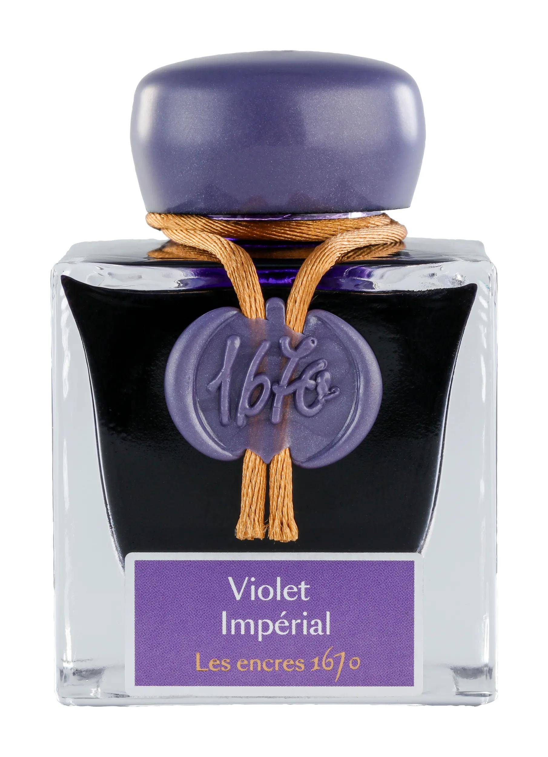Jacques Herbin Tinte 1670 Violet Impérial, Flakon 50ml - Violet Impérial 15076JT