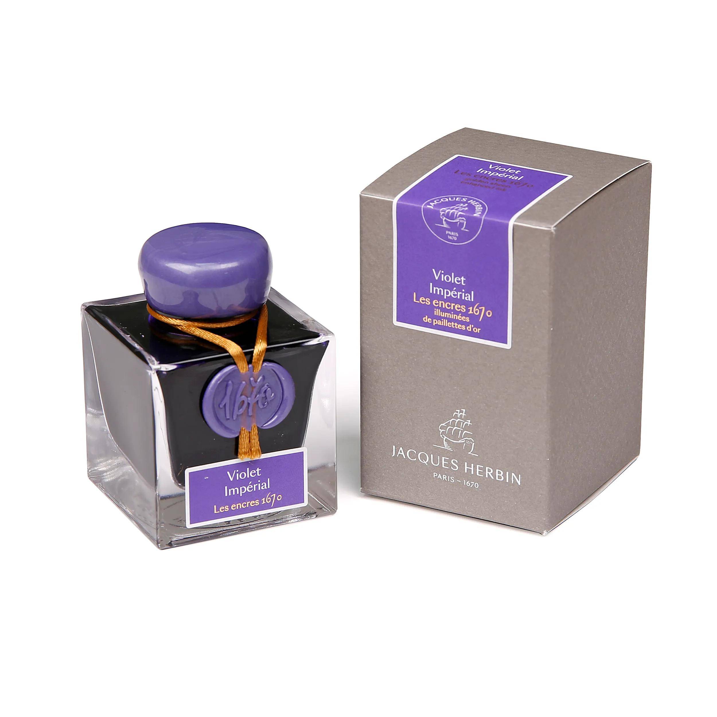 Jacques Herbin Tinte 1670 Violet Impérial, Flakon 50ml - Violet Impérial 15076JT