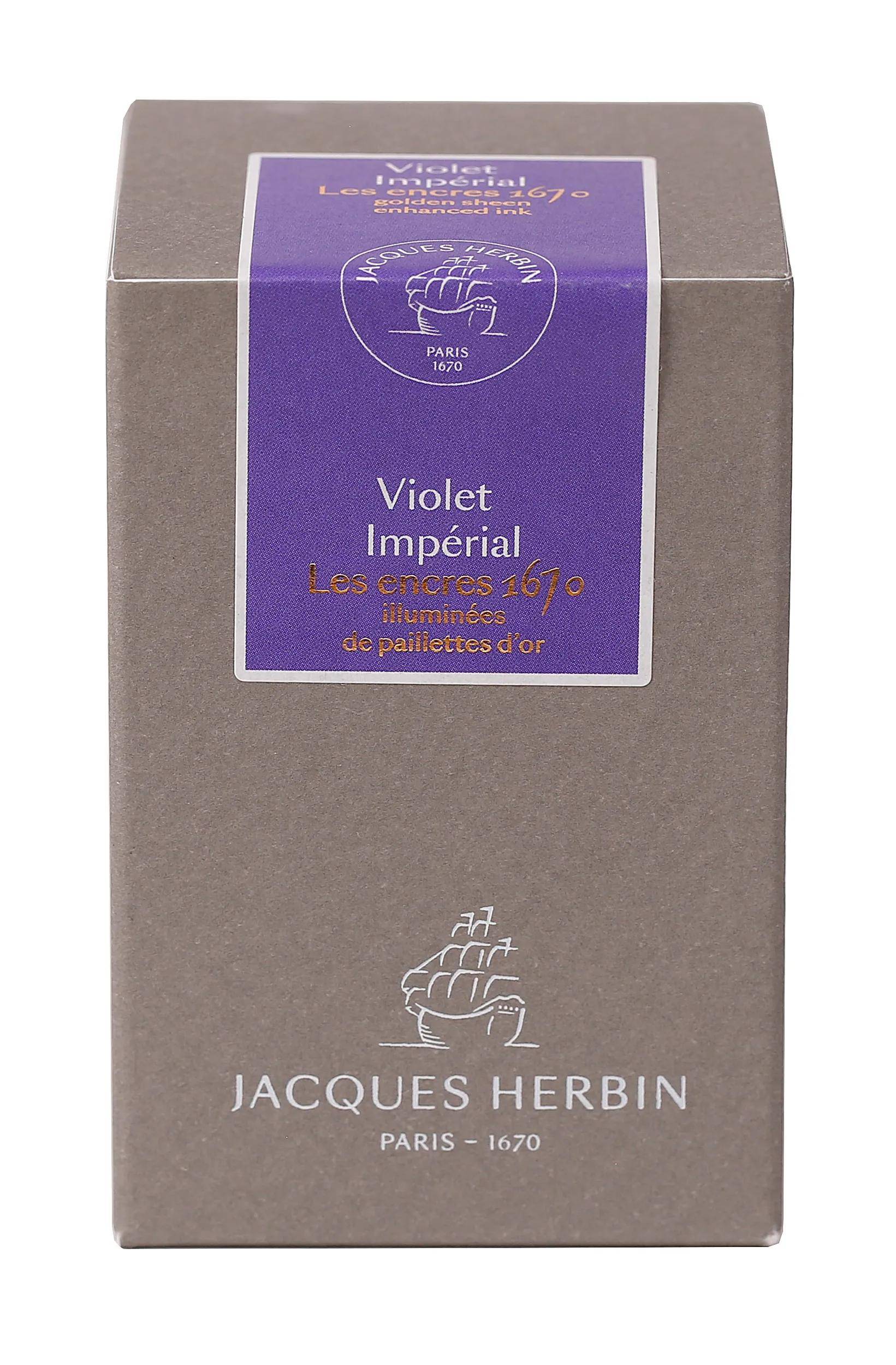 Jacques Herbin Tinte 1670 Violet Impérial, Flakon 50ml - Violet Impérial 15076JT