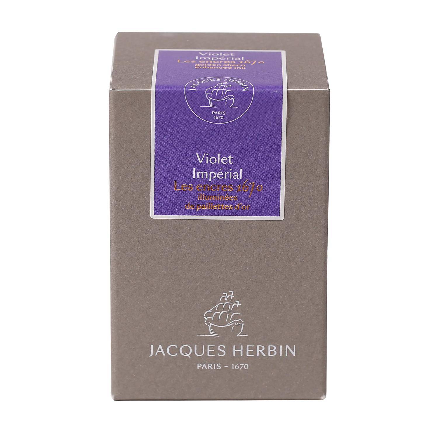 Jacques Herbin Tinte 1670 Violet Impérial, Flakon 50ml - Violet Impérial 15076JT