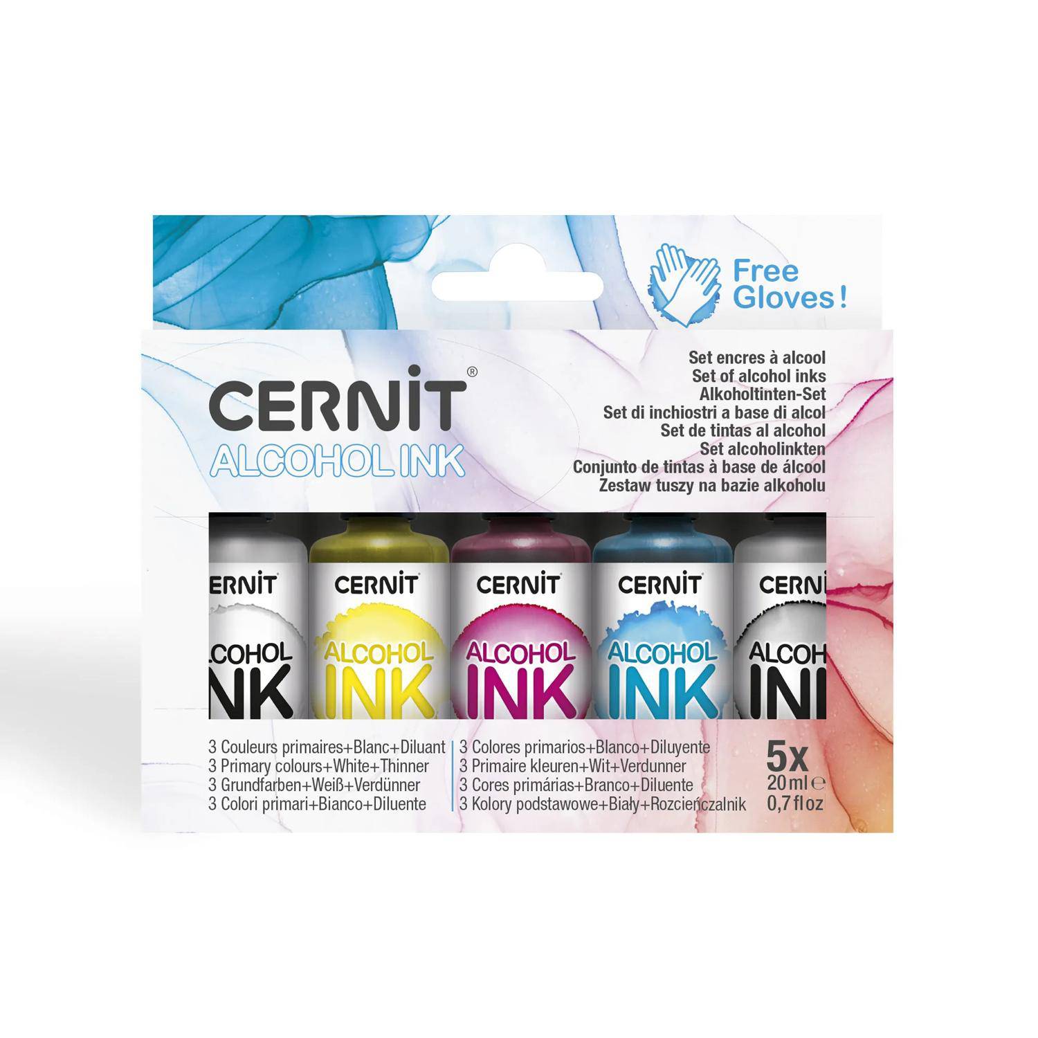 Cernit Set Alkoholtinten, Primärfarben, 13x3x11 cm - Sortierung CEASS005C