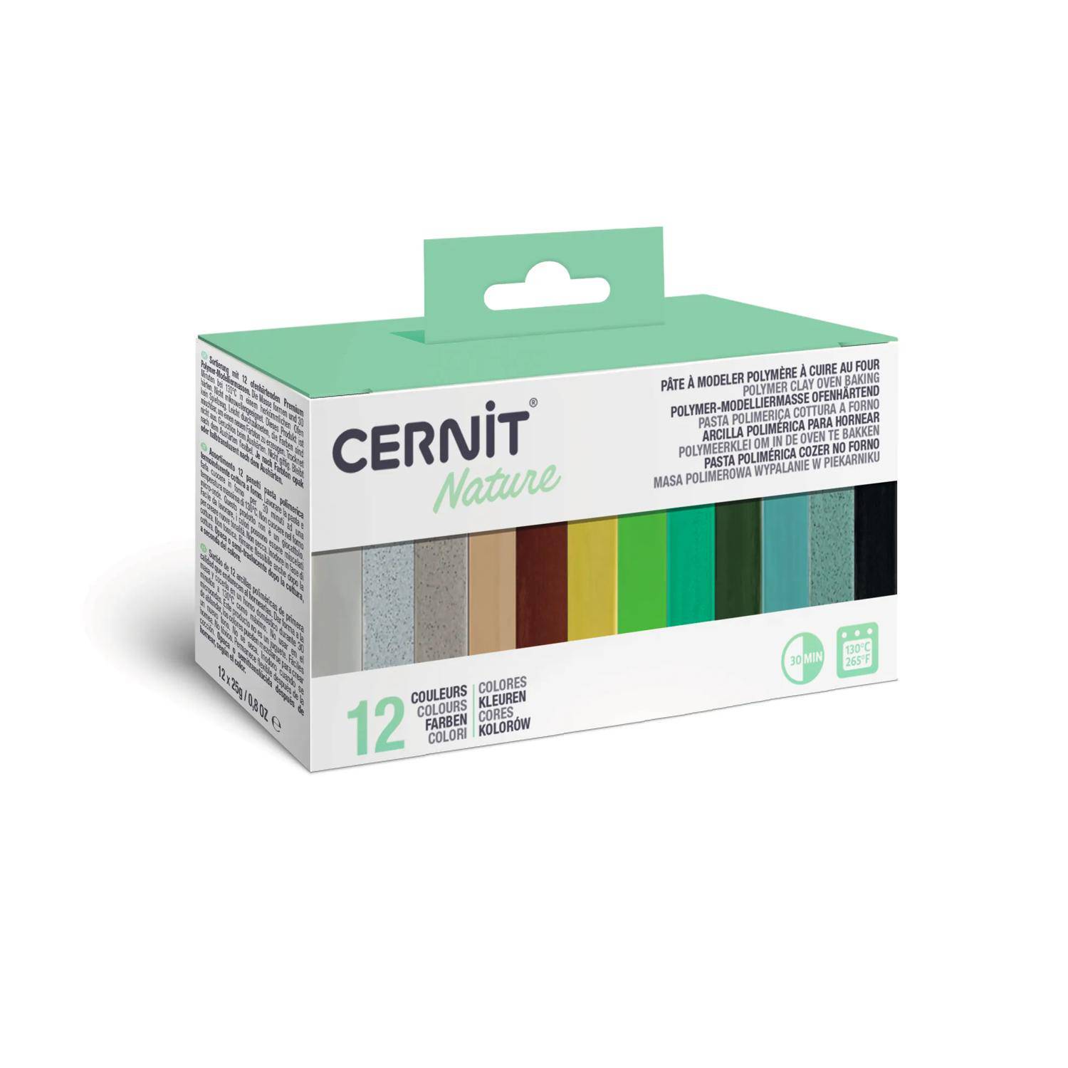 Cernit Sortiment natürliche Farben - Mehrfarbig CEASS004C