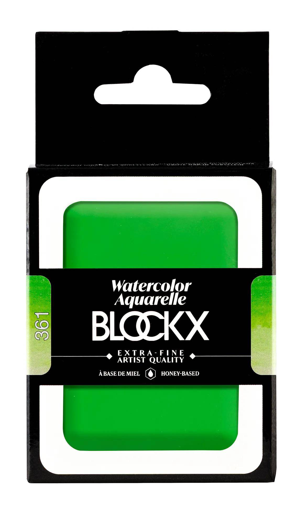 Blockx Aquarellfarbe, Saftgrün - Großer Napf 18ml - Saftgrün 45361BXC