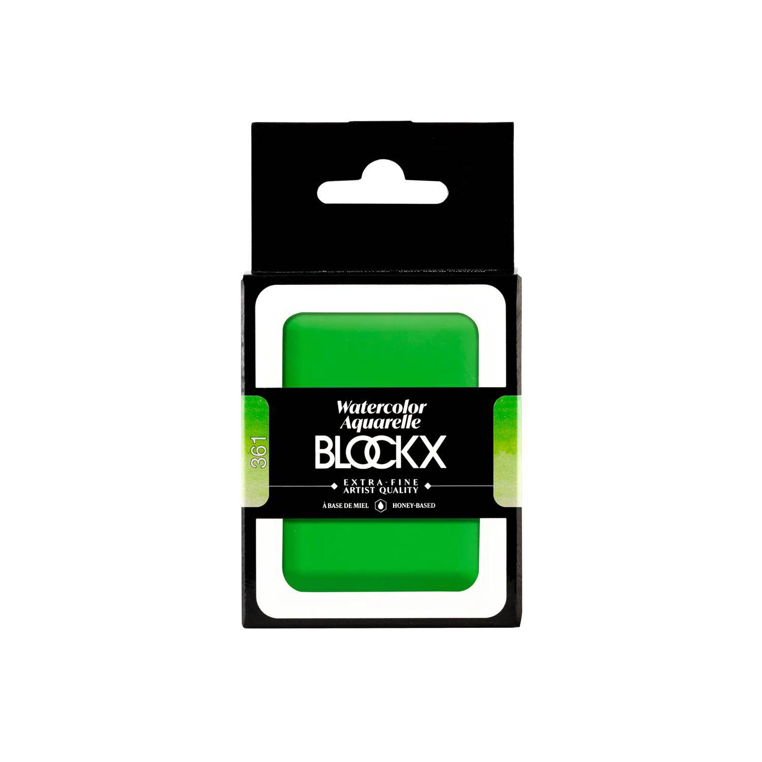 Blockx Aquarellfarbe, Saftgrün - Großer Napf 18ml - Saftgrün 45361BXC
