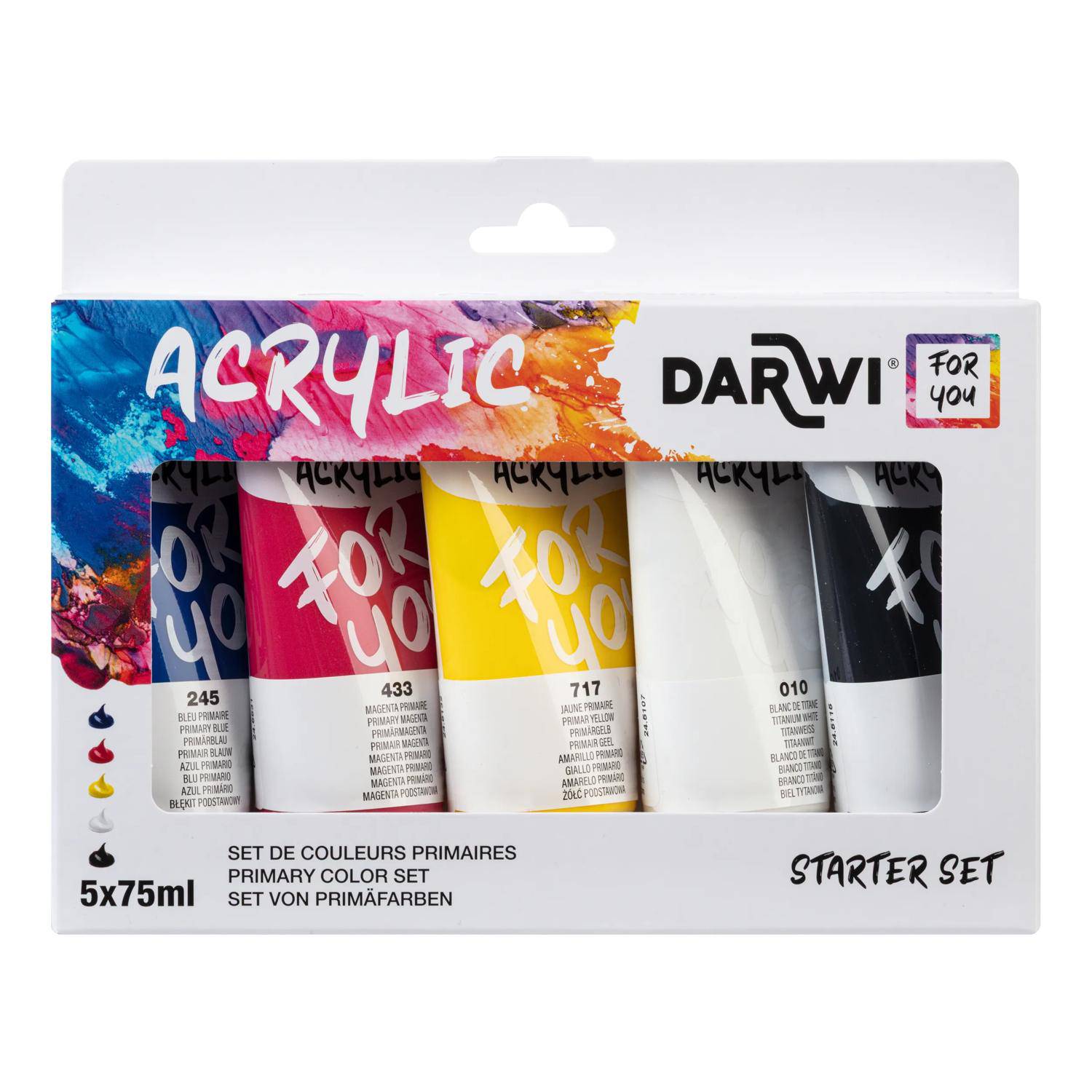 Darwi DFY Set Acryls primär - 5 x 75ml - Sortierung DF5150005K01C