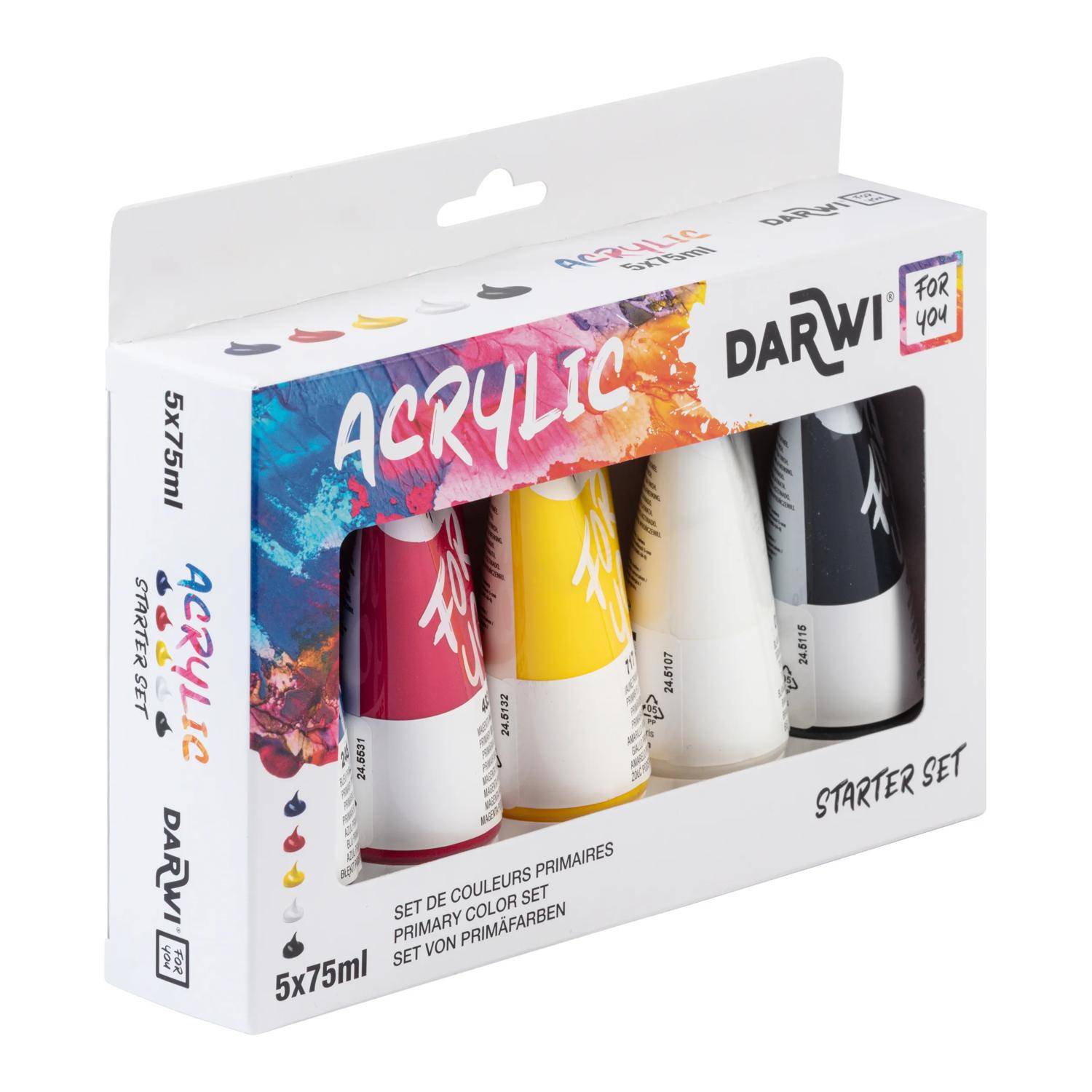 Darwi DFY Set Acryls primär - 5 x 75ml - Sortierung DF5150005K01C