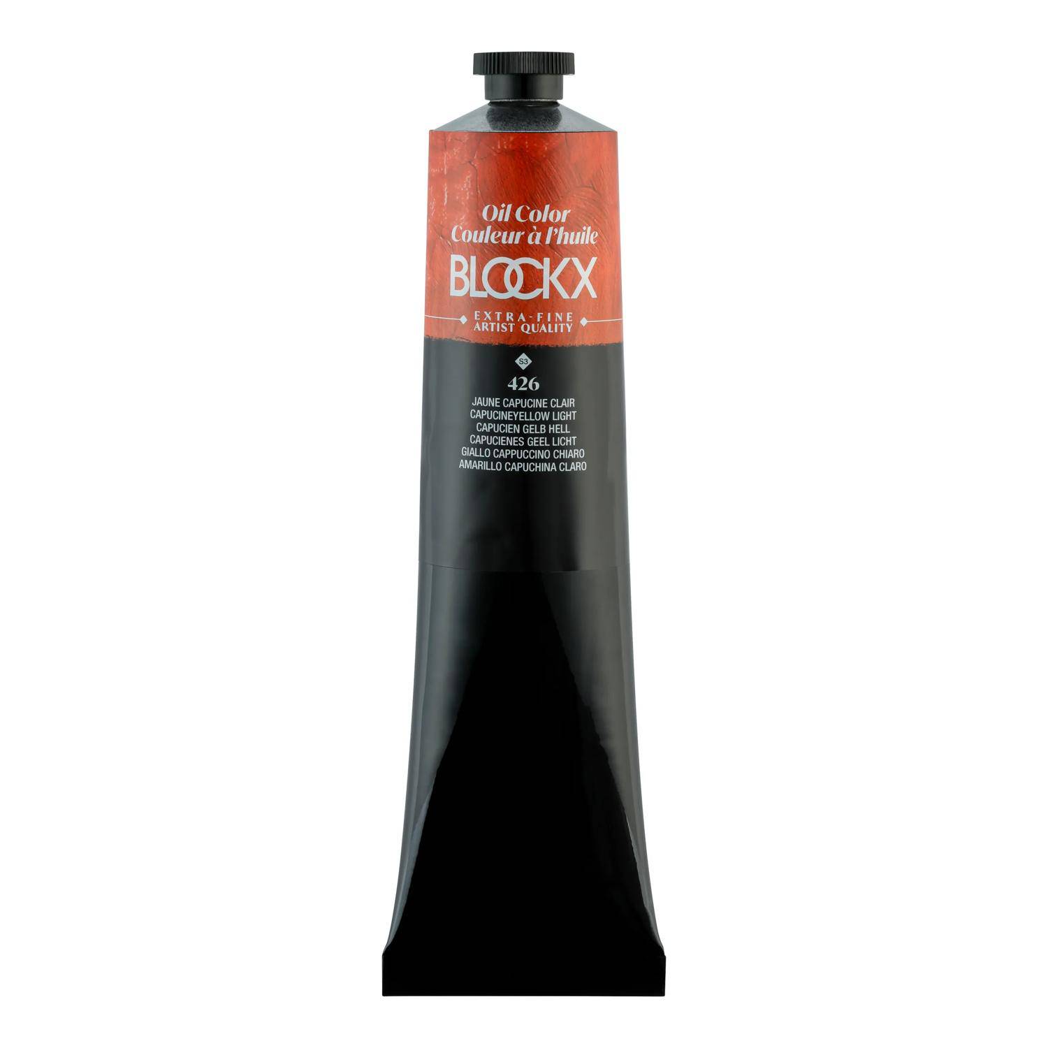 Blockx Ölfarbe, Kapuzinergelb - Tube 200ml - Capucien Hellgelb 216426BXC