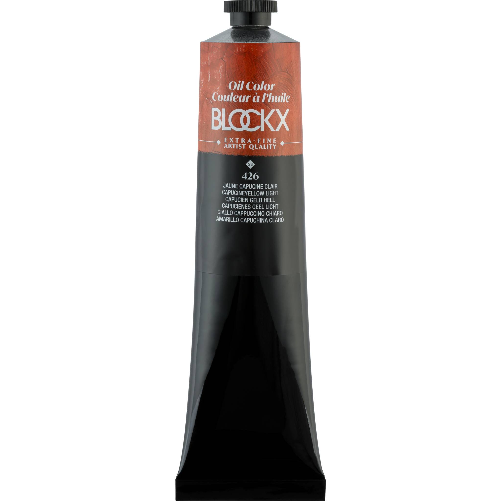 Blockx Ölfarbe, Kapuzinergelb - Tube 200ml - Capucien Hellgelb 216426BXC