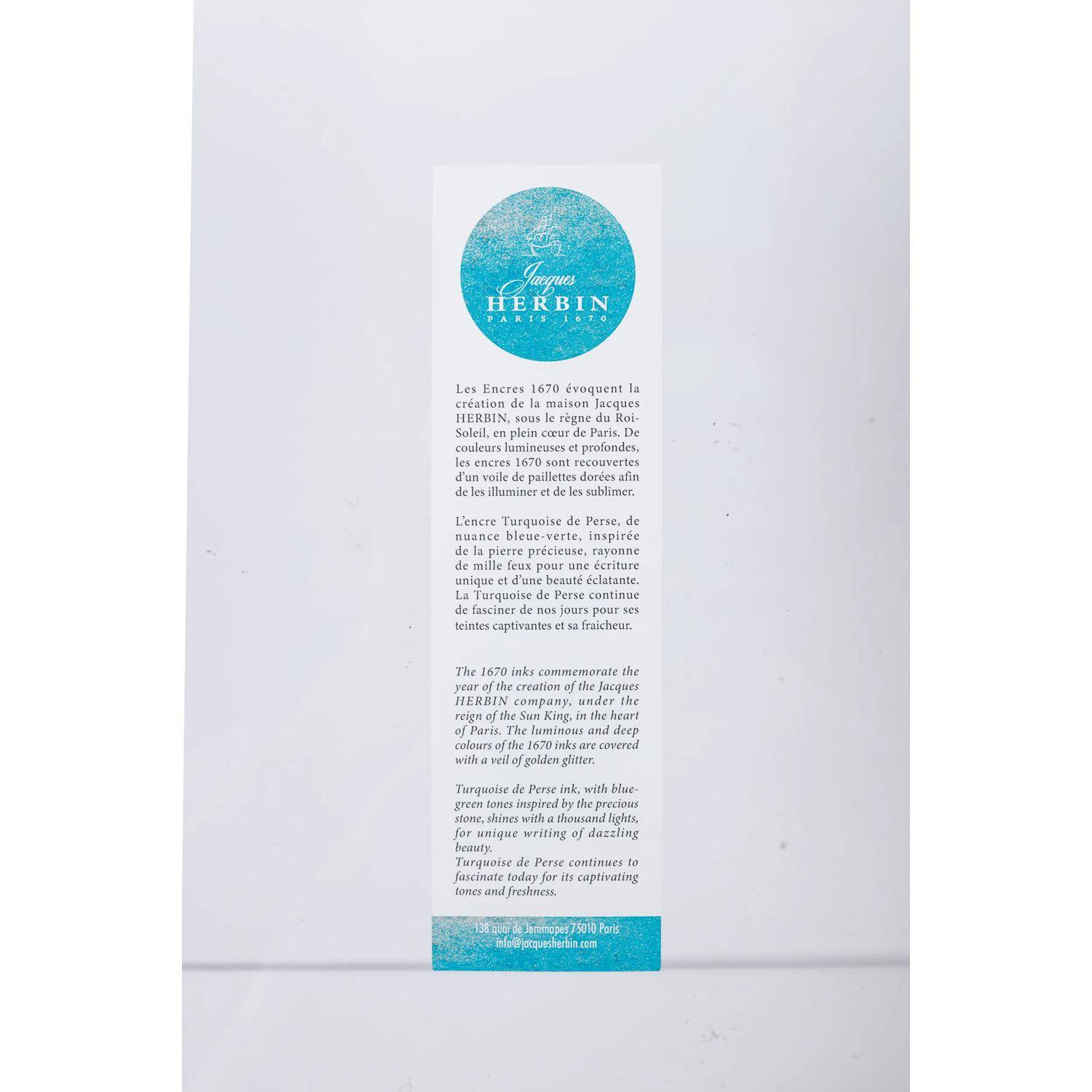 Jacques Herbin Lesezeichen Turquoise Perse#(10) 21JT