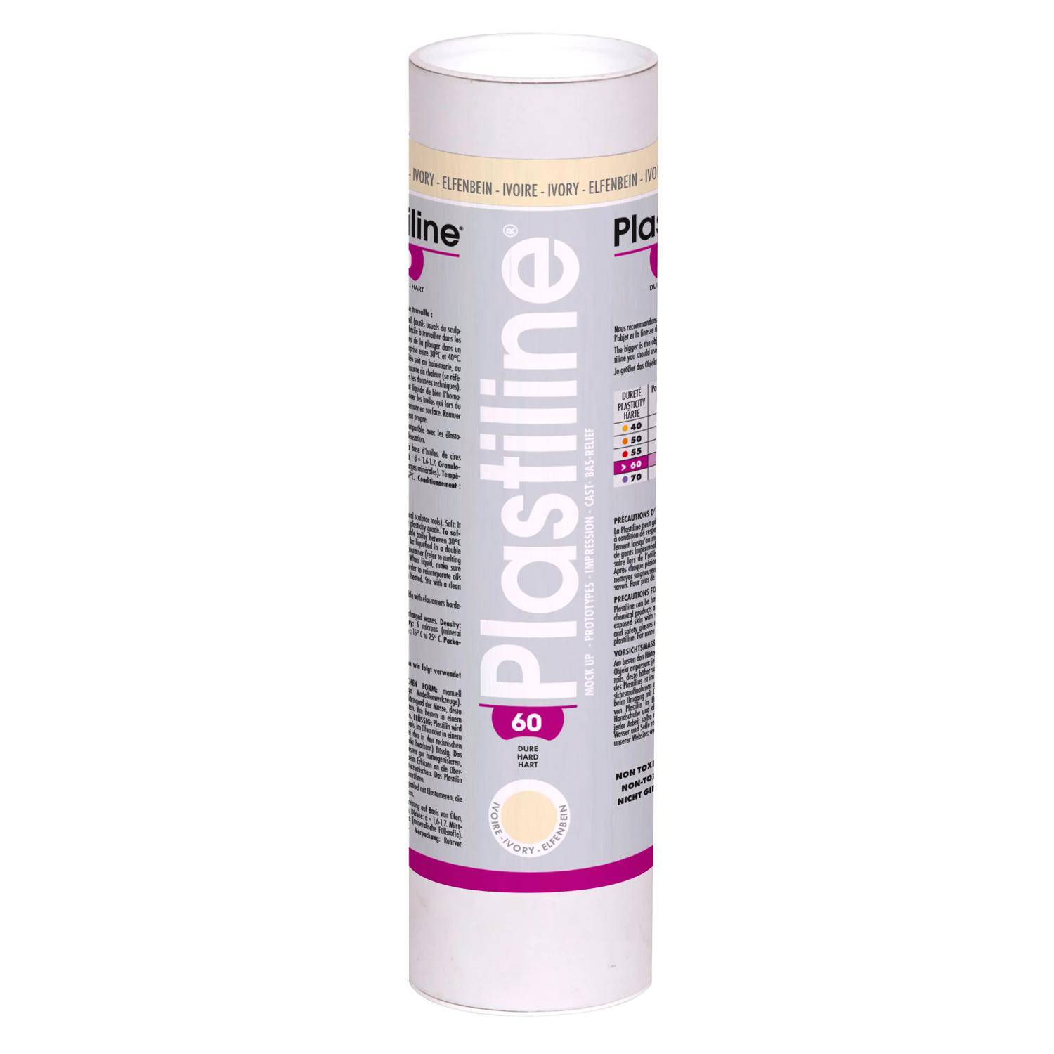 Plastiline Plastiline, 1 kg, Härtegrad 60 (hart) - Elfenbein 1160T