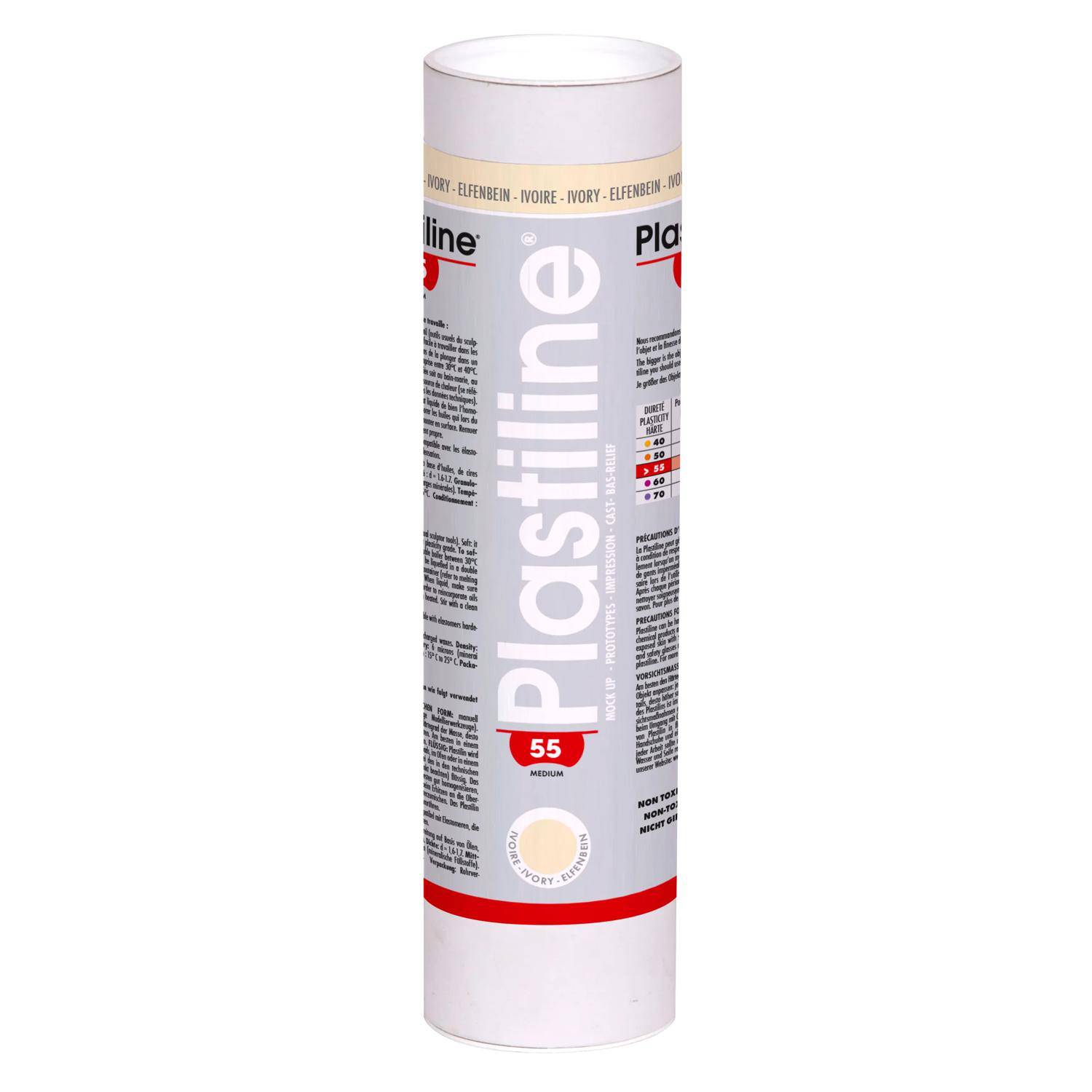 Plastiline Plastiline, 1 kg, Härtegrad 55 (medium) - Elfenbein 1155T