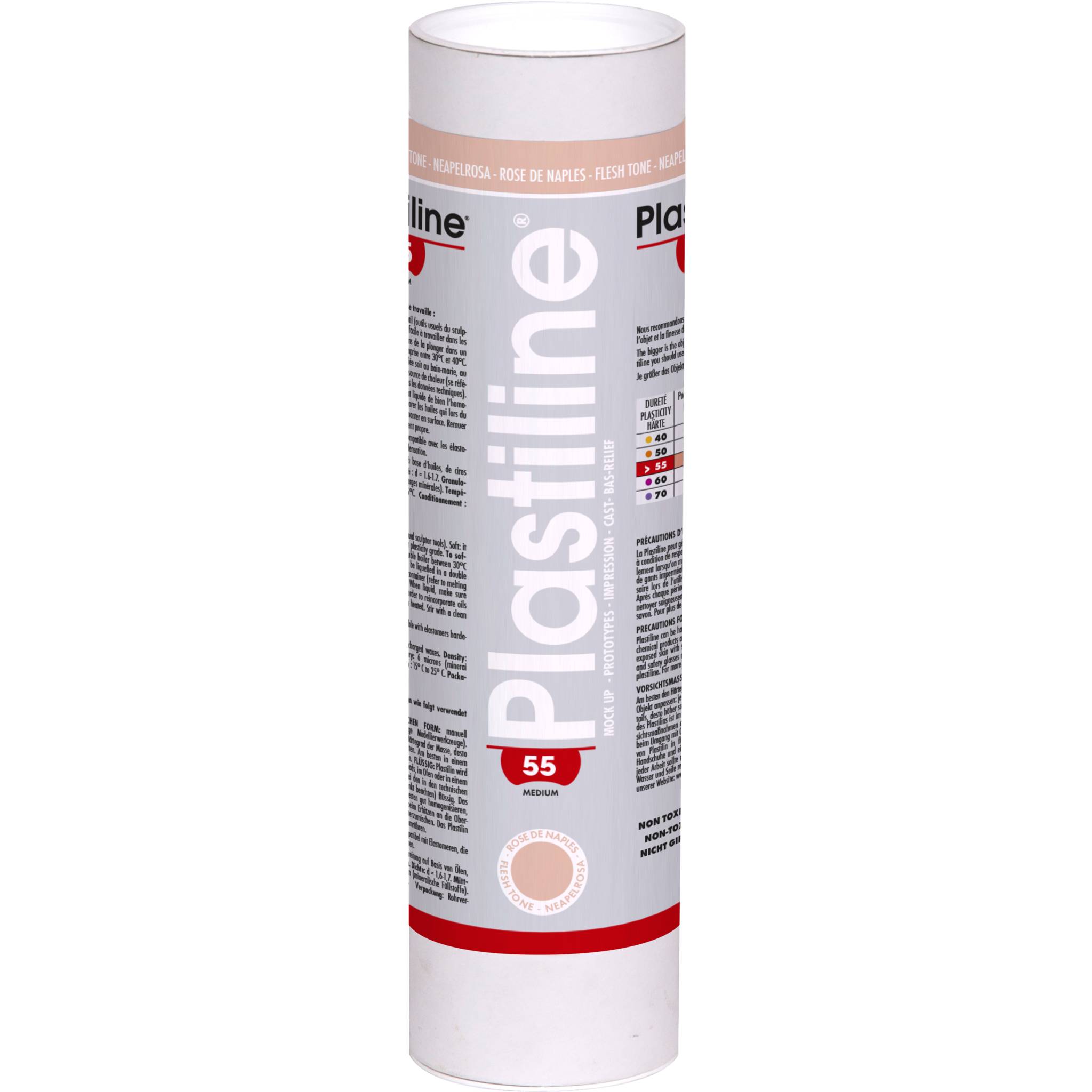 Plastiline Plastiline, 1 kg, Härtegrad 55 (medium) - Neapelrosa 1255T