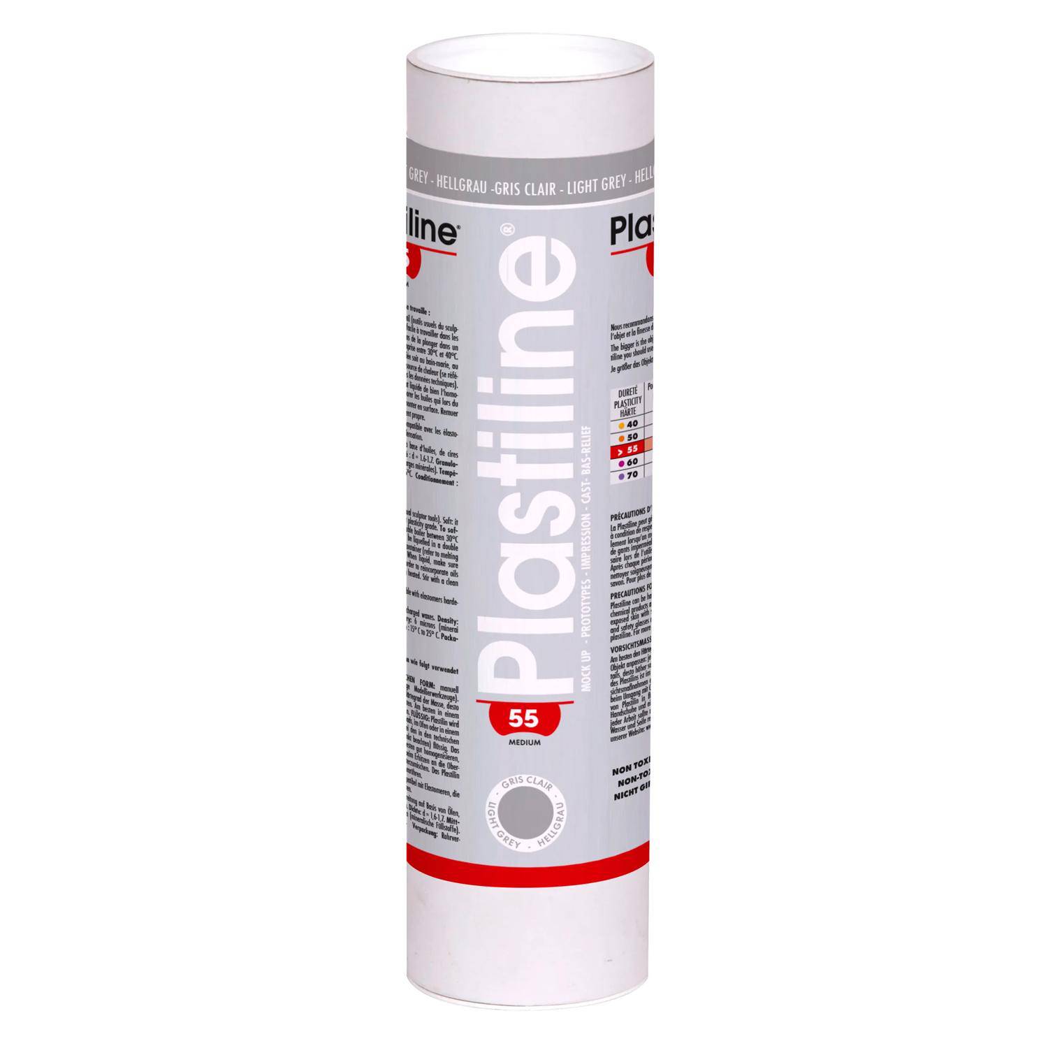 Plastiline Plastiline, 1 kg, Härtegrad 55 (medium) - Hellgrau 1655T