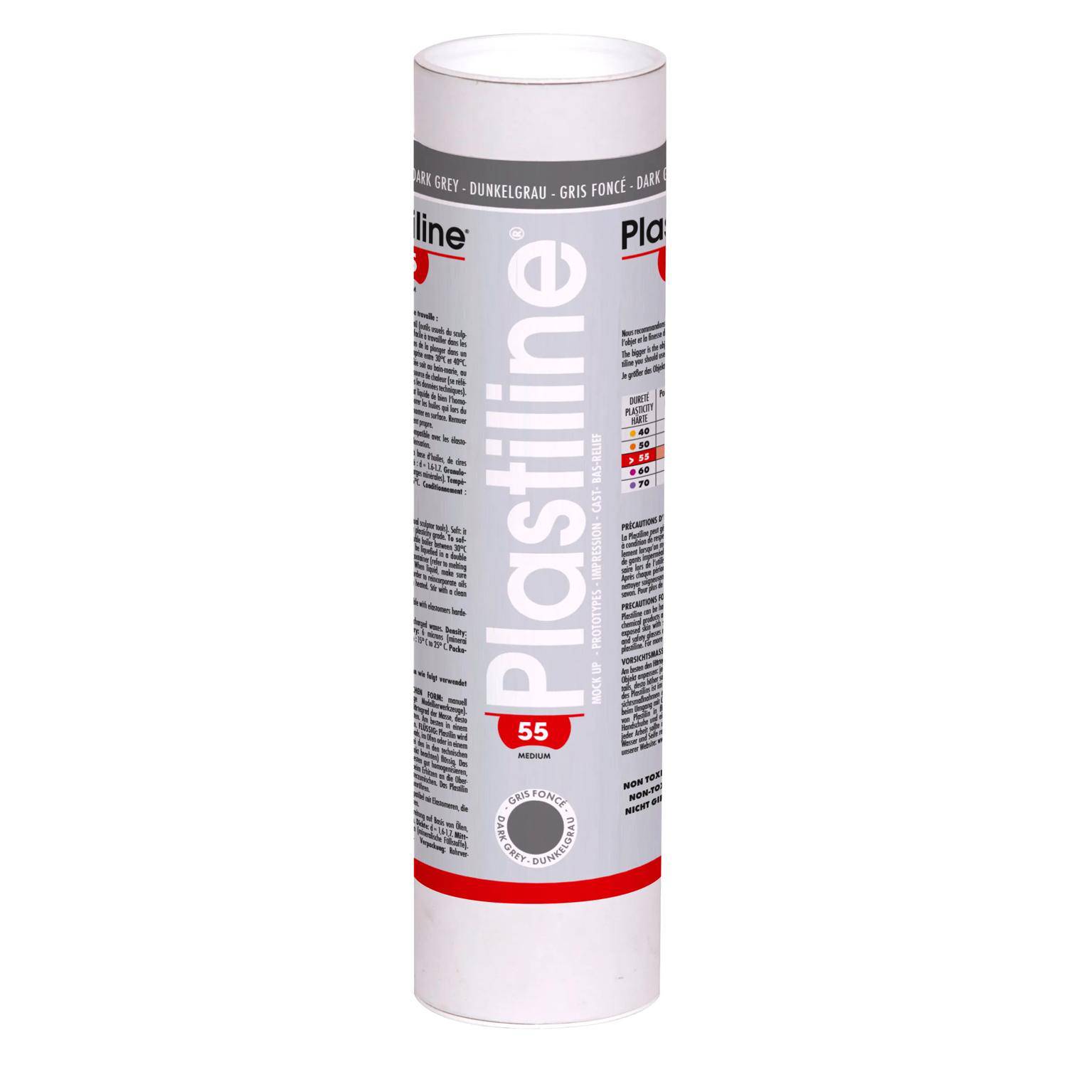 Plastiline Plastiline, 1 kg, Härtegrad 55 (medium) - Grau 1755T