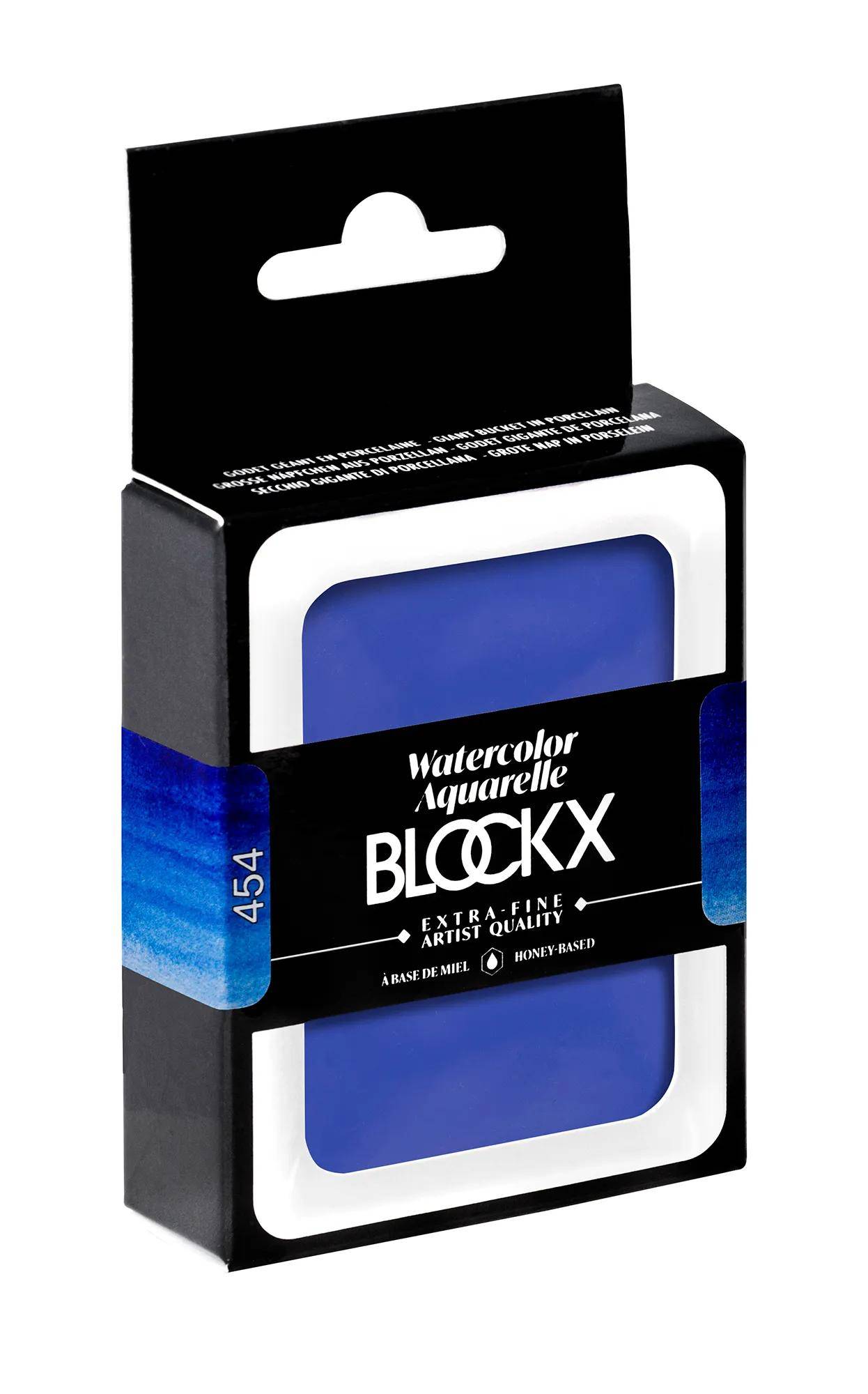 Blockx Aquarellfarbe, Cyanblau - Großer Napf 18ml - Blau Cyanine 45454BXC