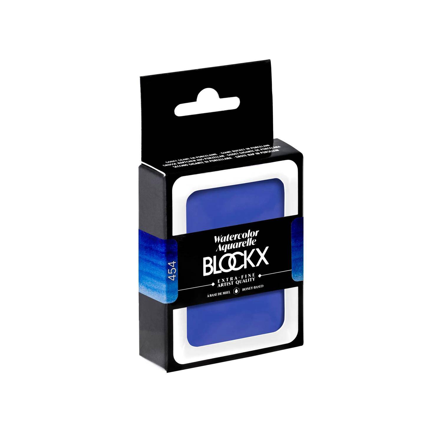 Blockx Aquarellfarbe, Cyanblau - Großer Napf 18ml - Blau Cyanine 45454BXC