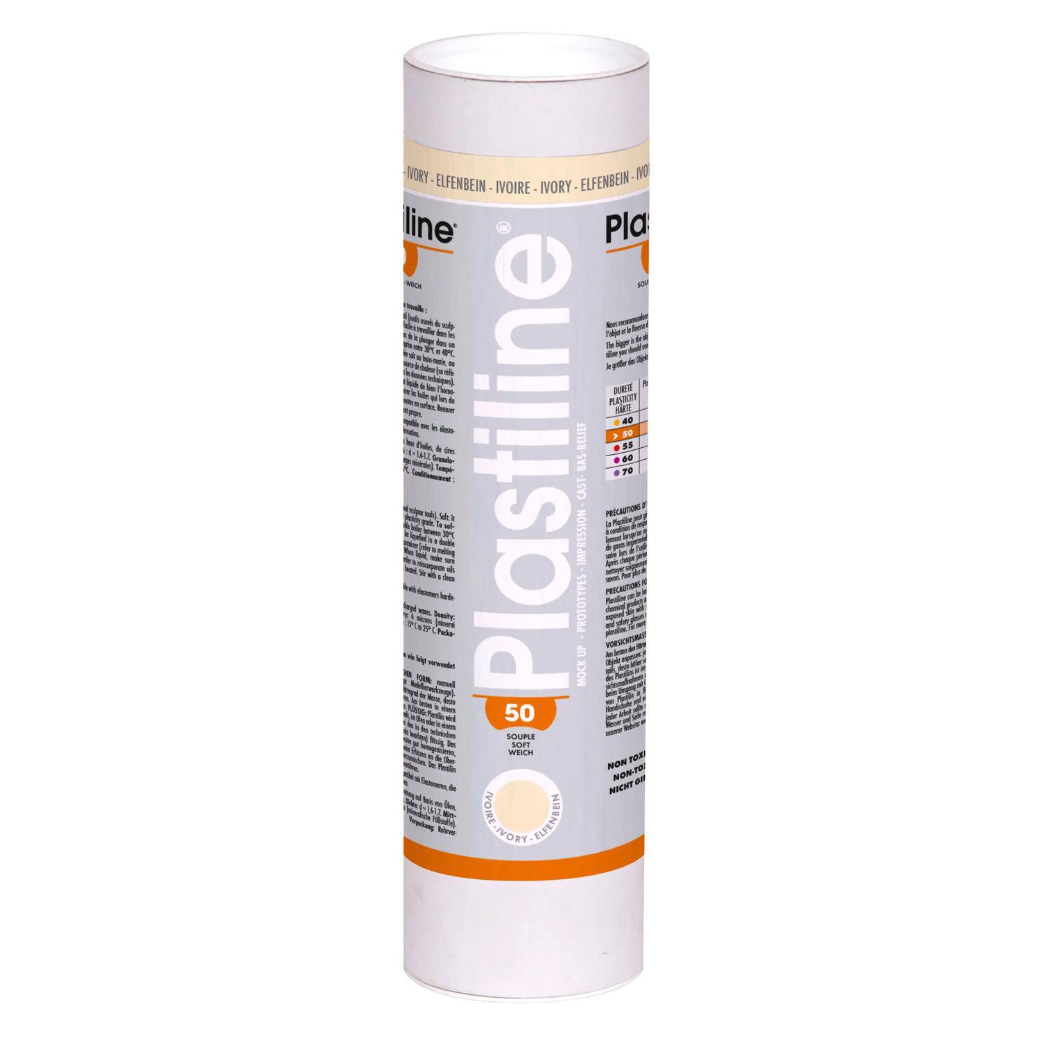 Plastiline Plastiline, 1 kg, Härtegrad 50 (weich) - Elfenbein 1150T