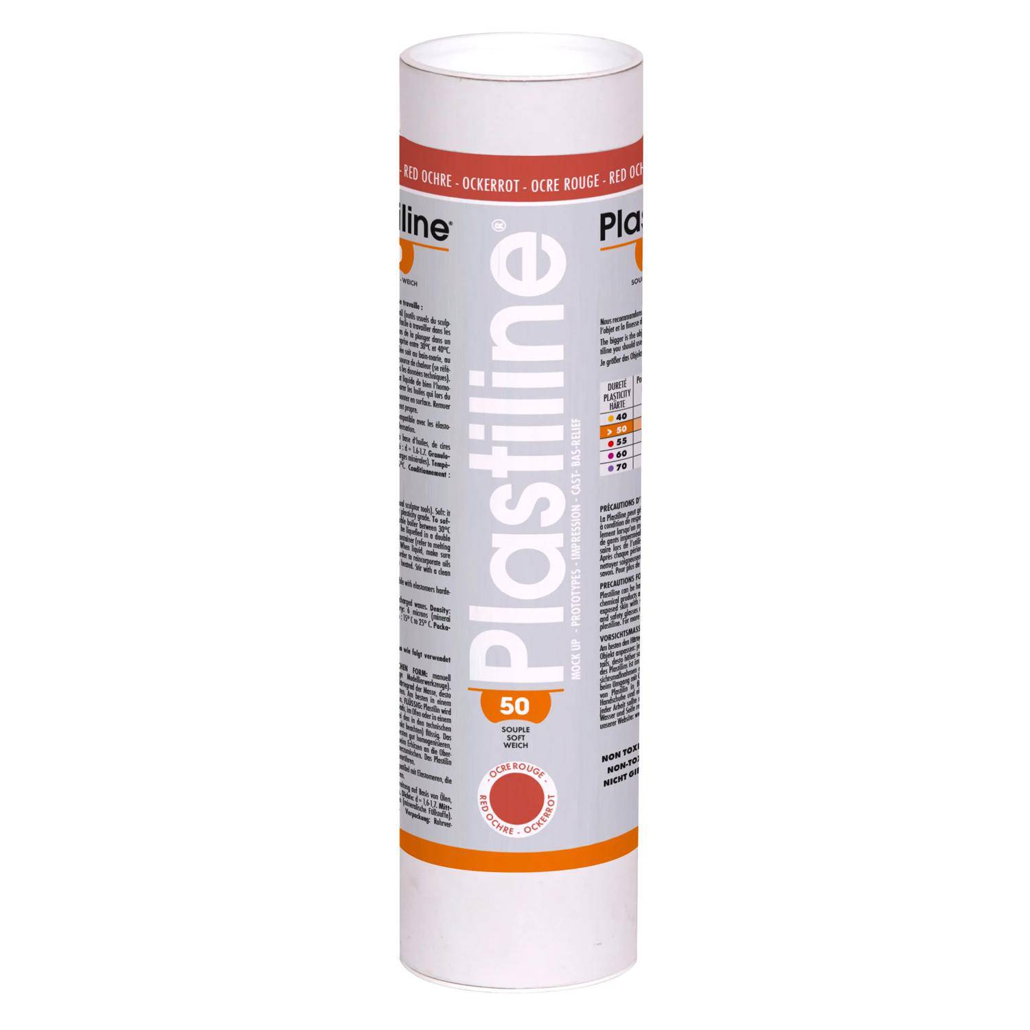 Plastiline Plastiline, 1 kg, Härtegrad 50 (weich) - Ockerrot 1350T