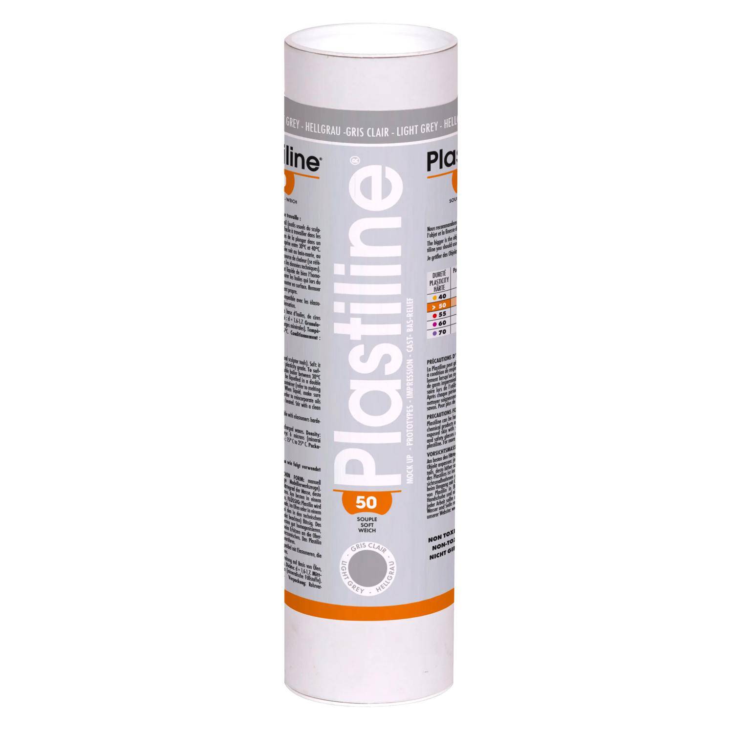 Plastiline Plastiline, 1 kg, Härtegrad 50 (weich) - Hellgrau 1650T