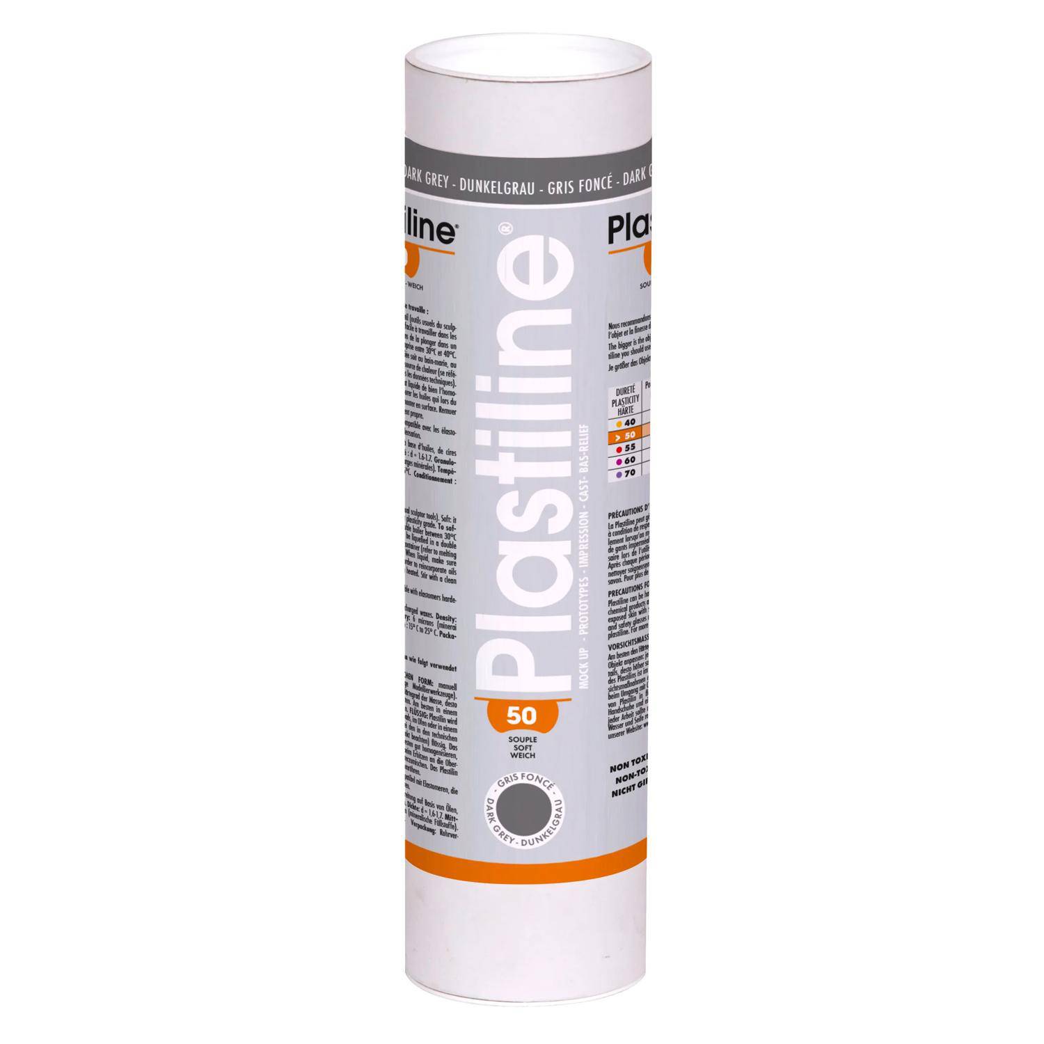 Plastiline Plastiline, 1 kg, Härtegrad 50 (weich) - Grau 1750T