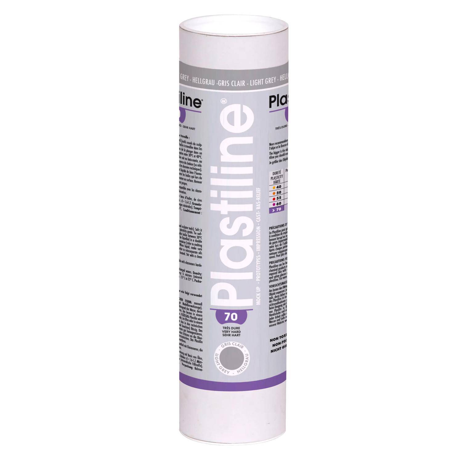 Plastiline Plastiline, 1 kg, Härtegrad 70 (sehr hart) - Hellgrau 1670T