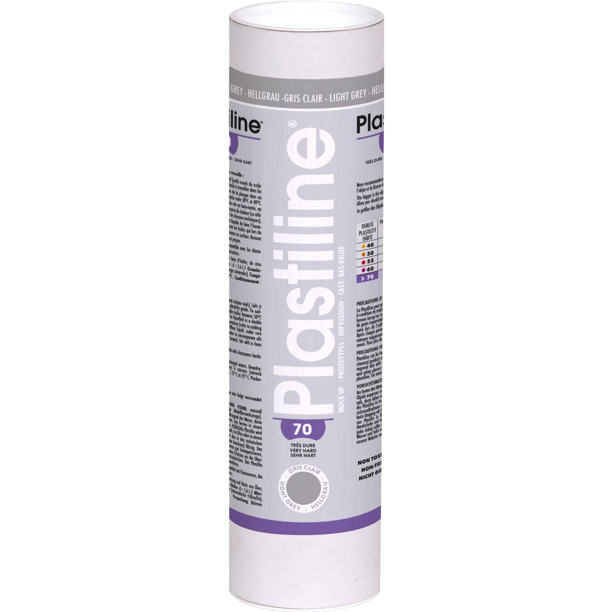 Plastiline Plastiline, 1 kg, Härtegrad 70 (sehr hart) - Hellgrau 1670T