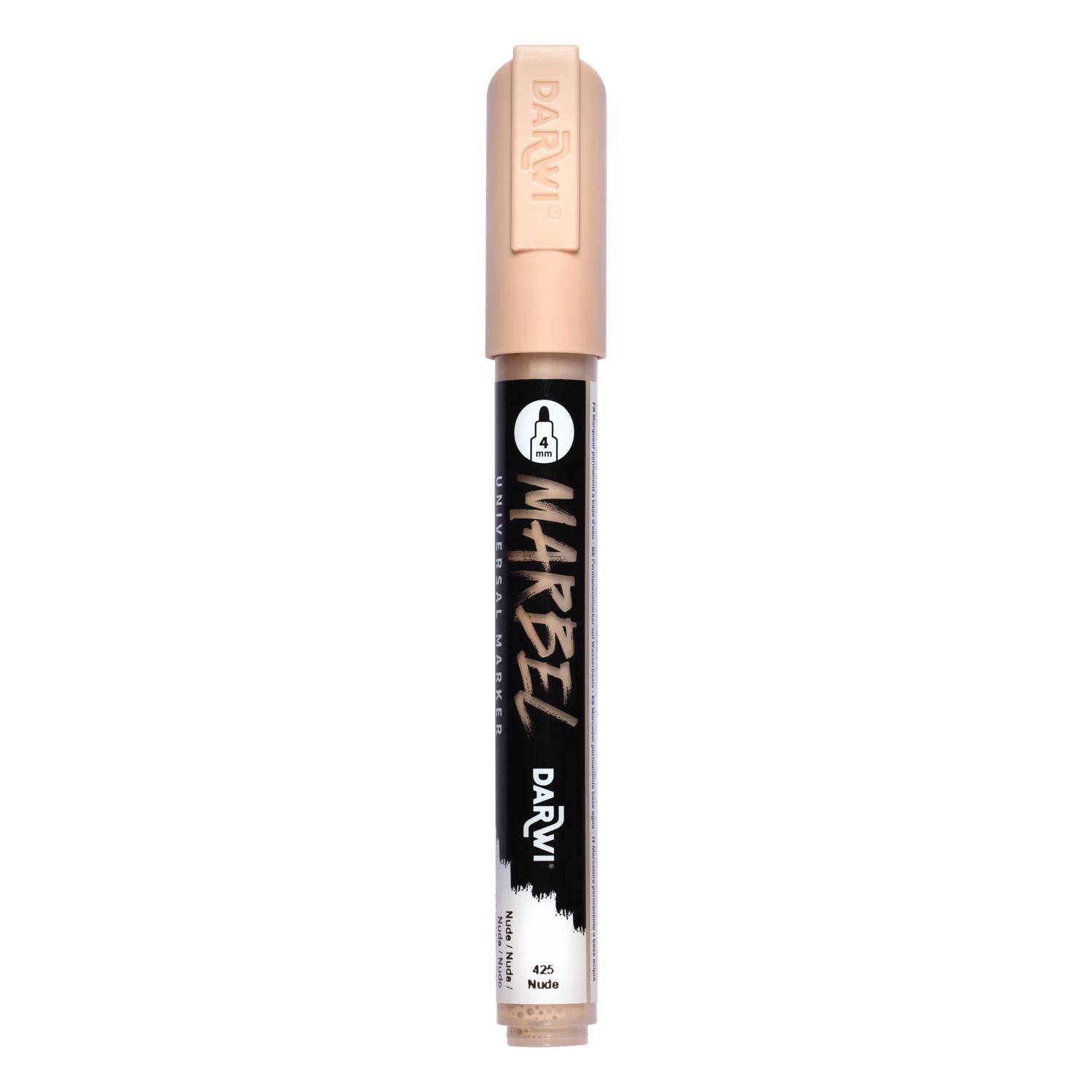 Darwi 6x Universalmarker Acrylfarbe, Rundspitze medium 4mm Nude DA0226004425C