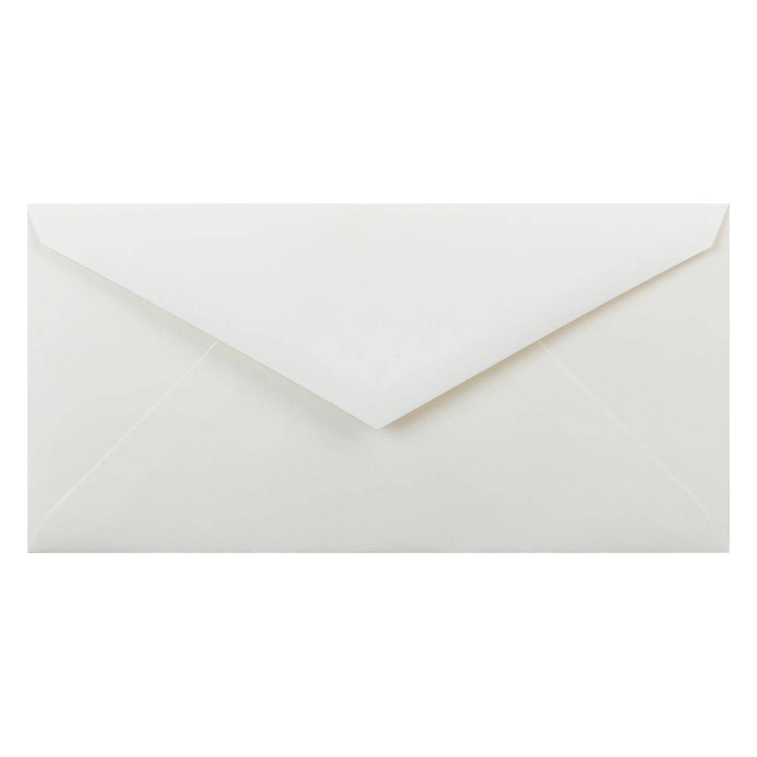 G.Lalo 5x Packung 20 Umschlägen DL 220x110mm, 125g, Vélin pur Coton Creme 21800L