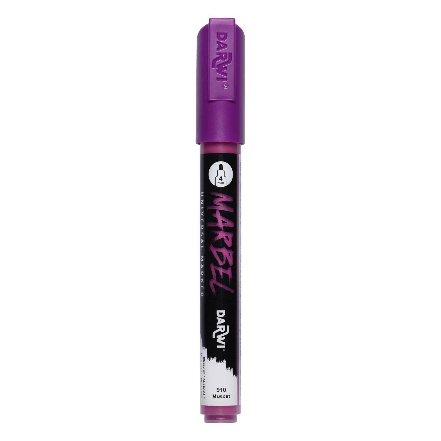 Darwi 6x Universalmarker Acrylfarbe, Rundspitze medium 4mm Muskat DA0226004910C