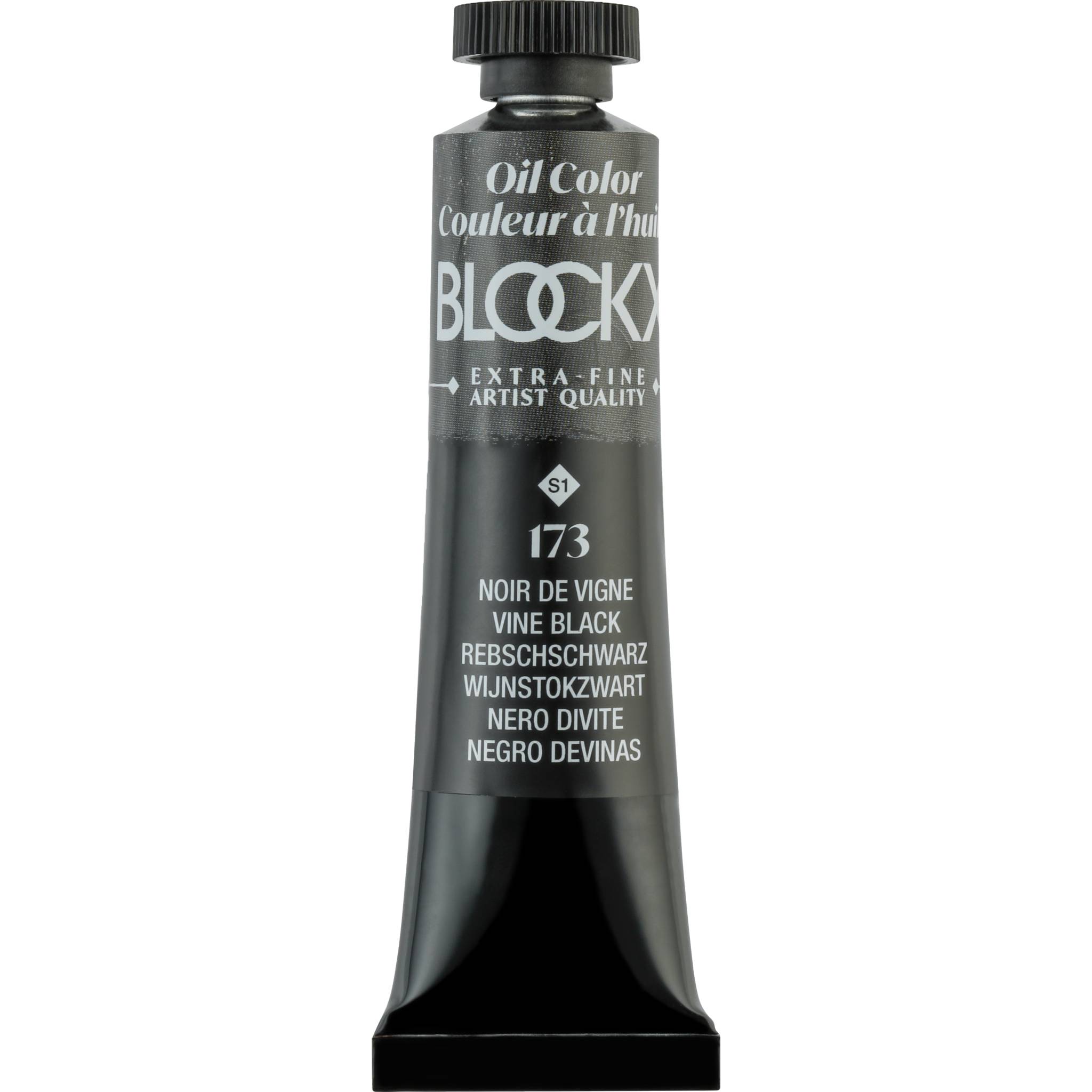 Blockx 3x Ölfarbe, Rebenschwarz, Tube 20ml - Rebenschwarz 212173BXC