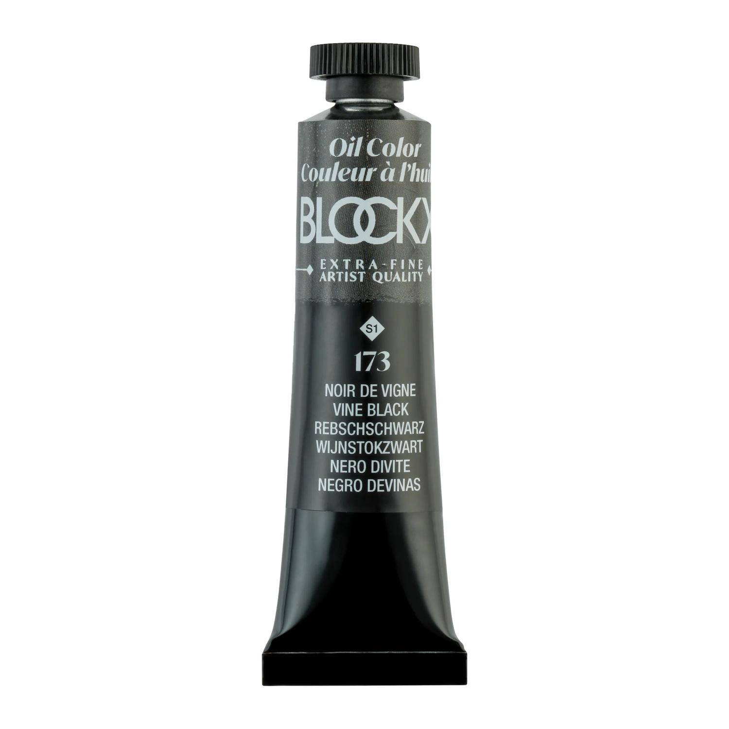 Blockx 3x Ölfarbe, Rebenschwarz, Tube 20ml - Rebenschwarz 212173BXC