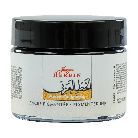 Jacques Herbin 3x Schwarze Tinte für die arabische Kalligrafie, 40ml 11609T