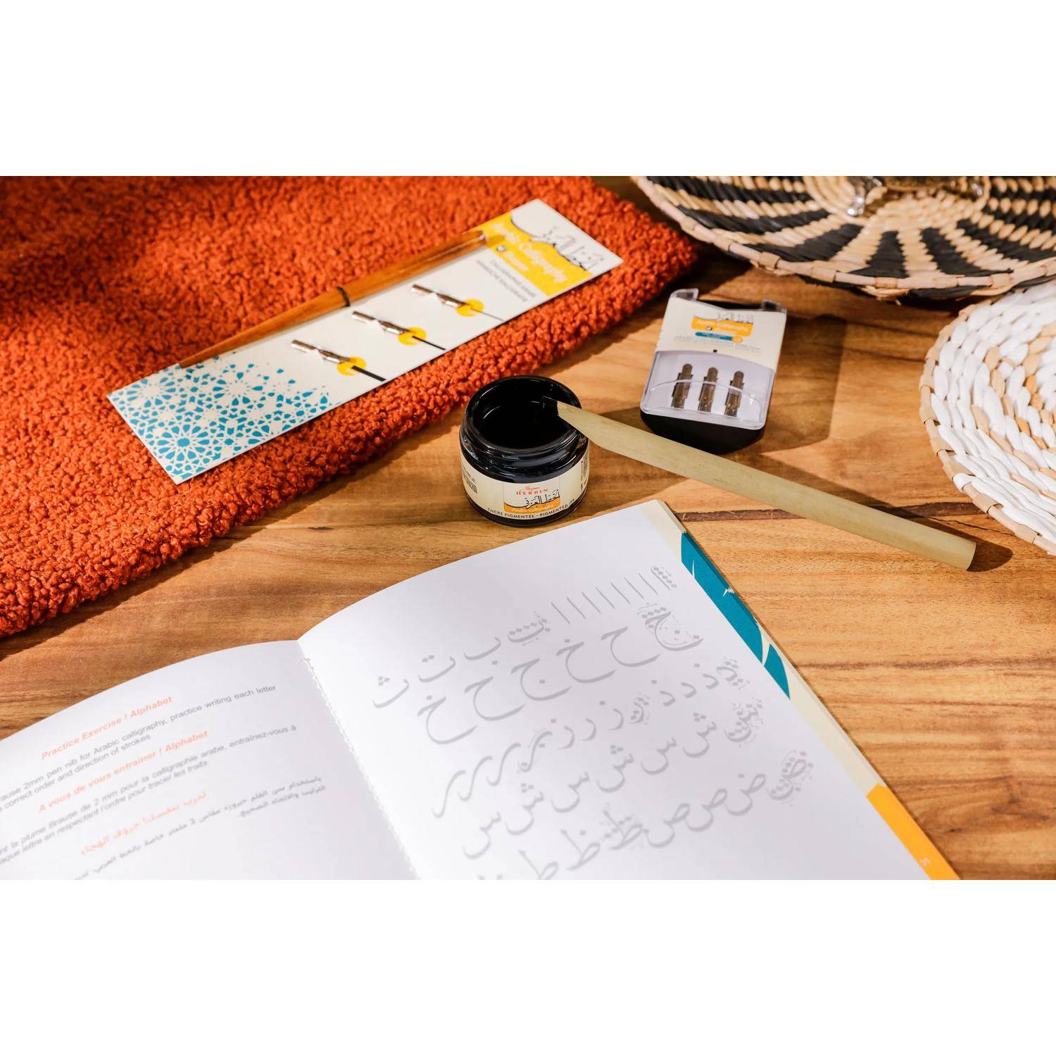 Jacques Herbin 3x Schwarze Tinte für die arabische Kalligrafie, 40ml 11609T