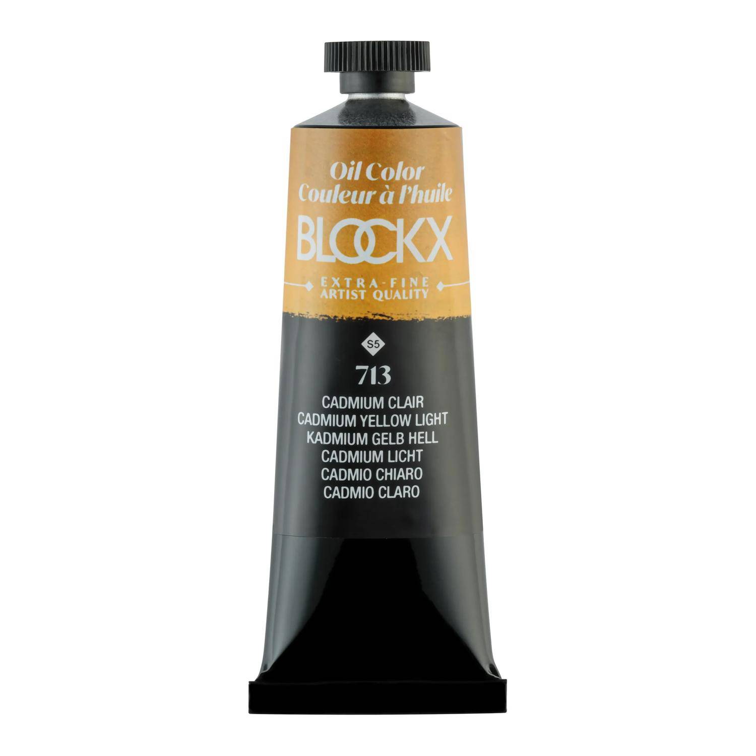 Blockx 3x Ölfarbe, Kadmiumgelb hell - Tube 35ml - Kadmium hell 213713BXC